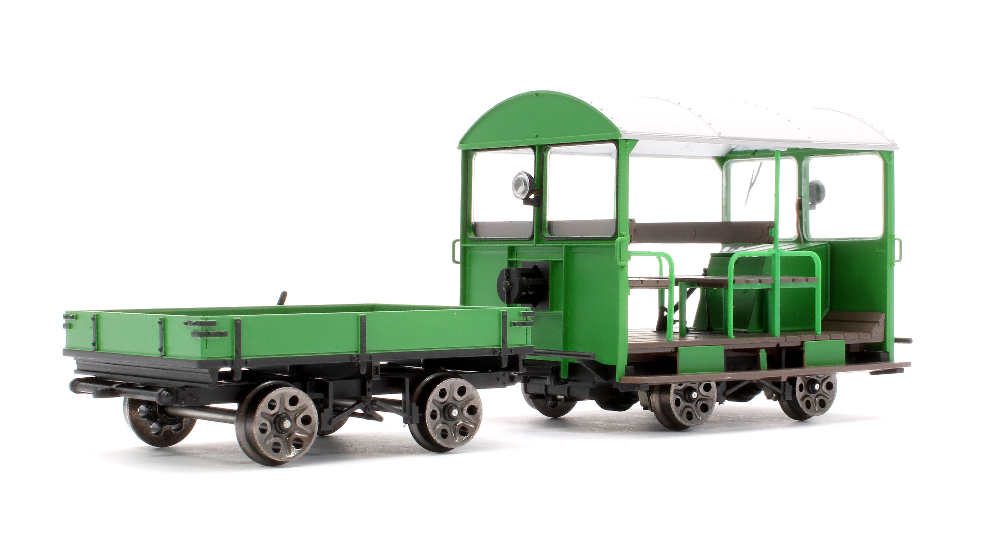 Wickham Trolley & Trailer, BR (SR) Green Un-numbered - Image 3