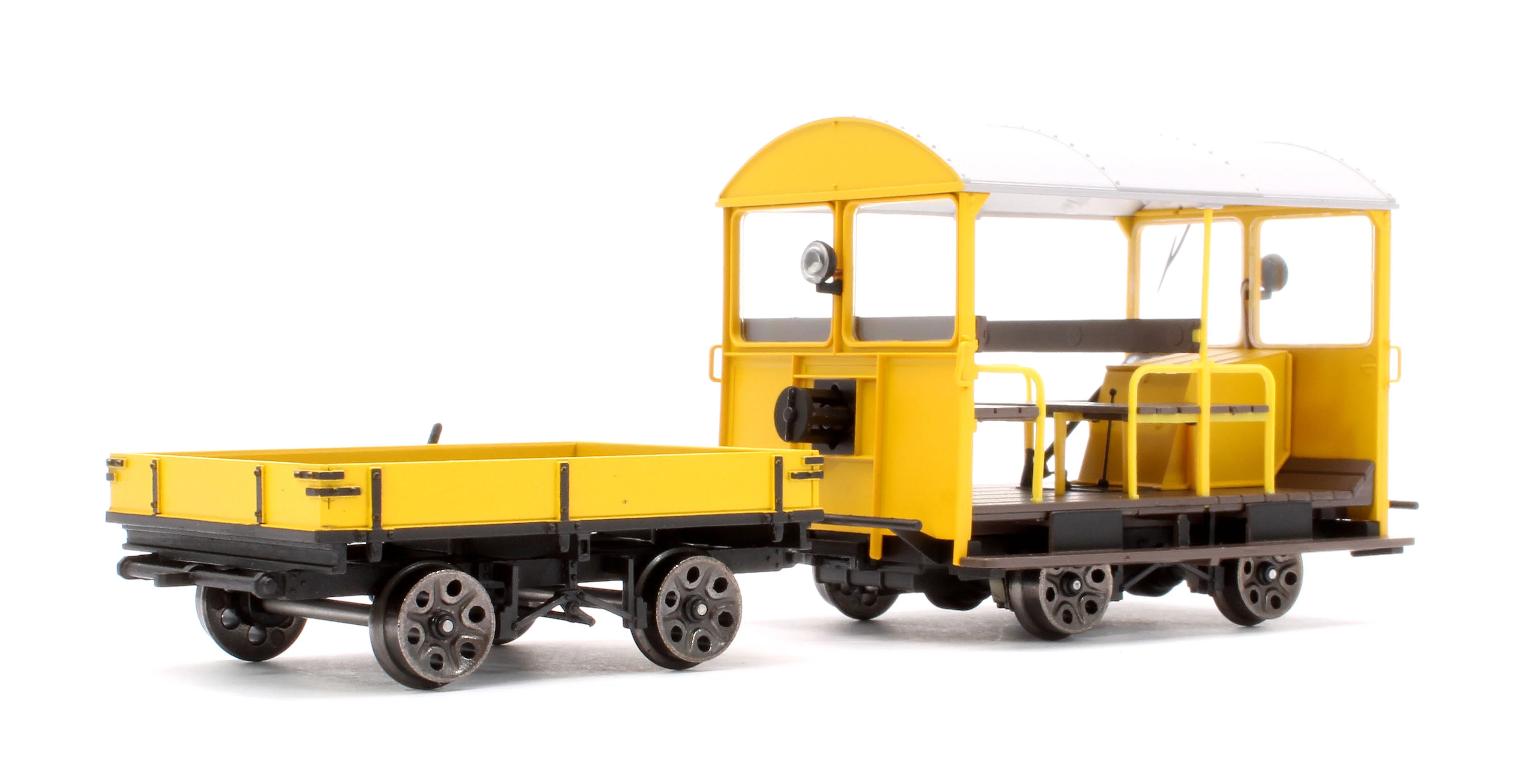 Wickham Trolley & Trailer, BR Yellow Unnumbered - Image 3