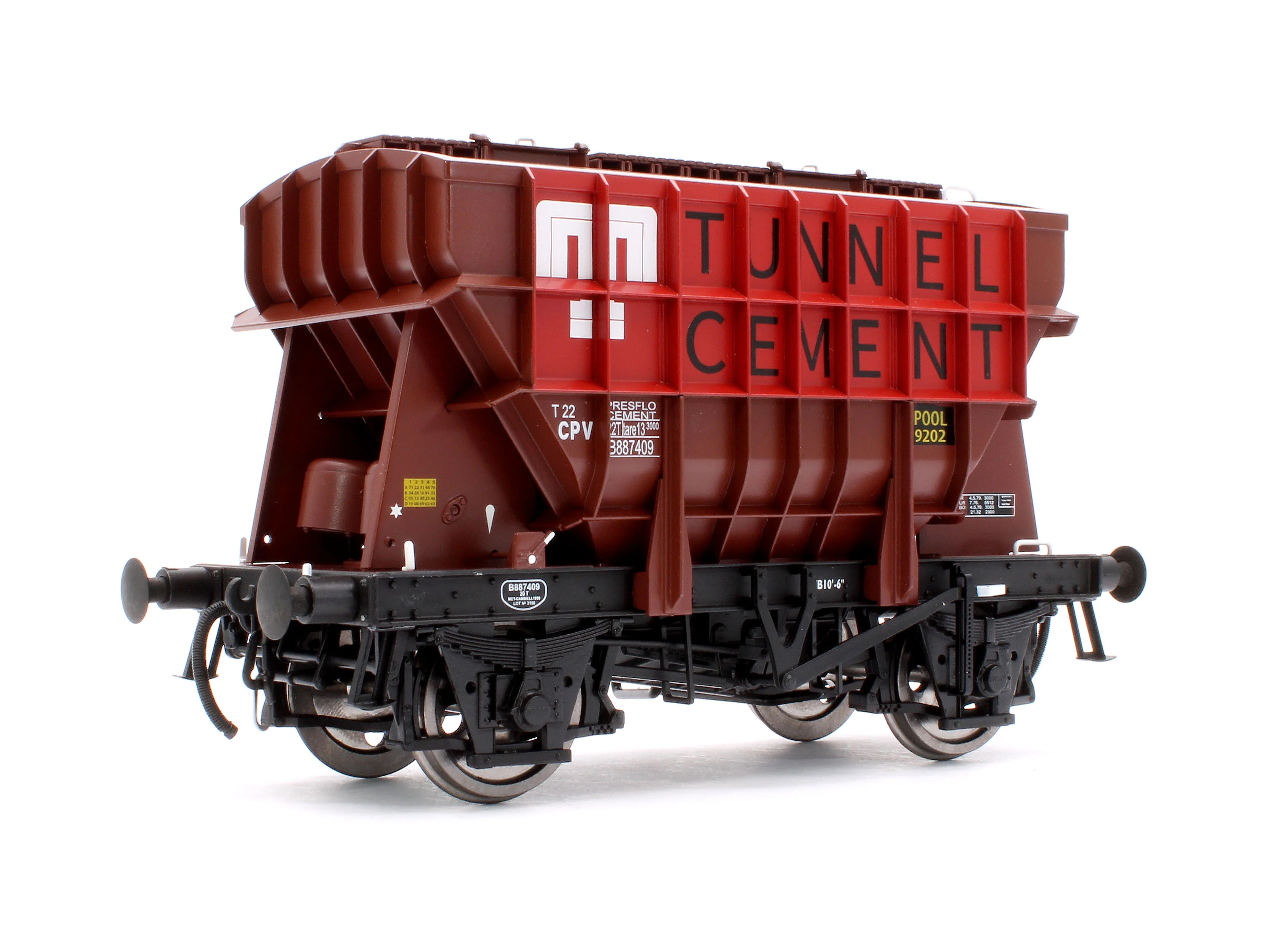 Presflo Wagon 'Tunnel Cement' Bauxite B888409 (Pre-TOPS) - Image 3