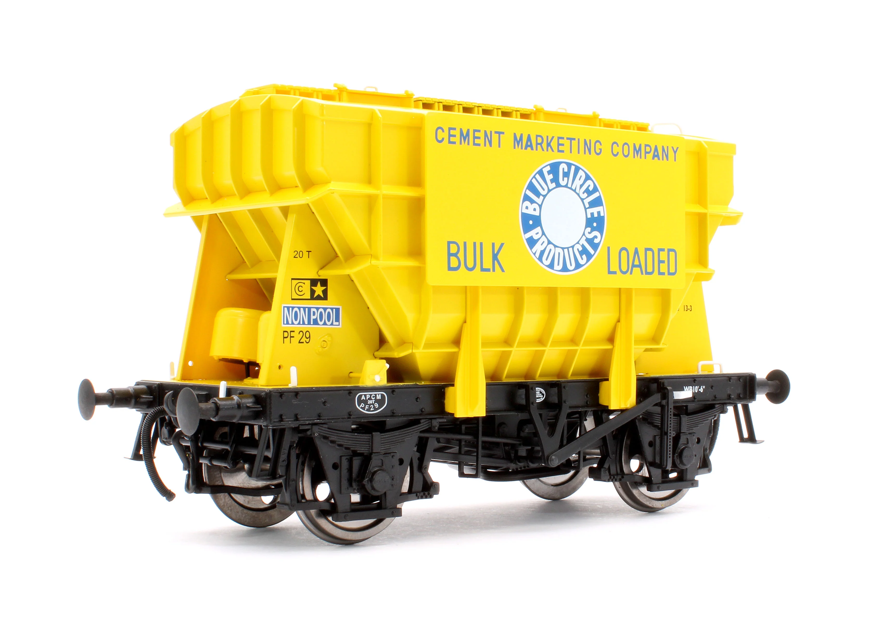 Presflo Wagon 'Blue Circle' Yellow PF29 (Pre-TOPS) - Image 3