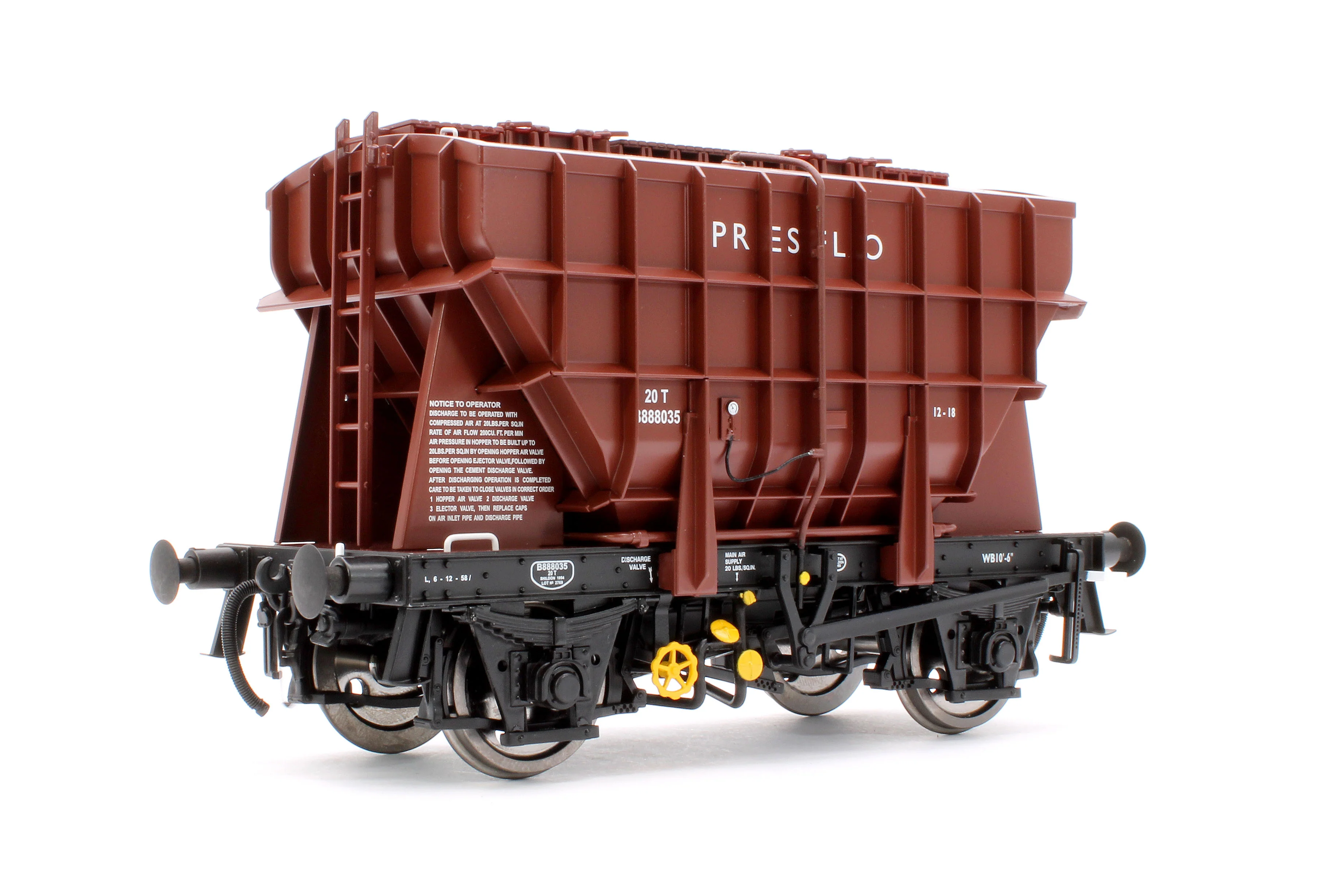 Presflo Wagon 'Presflo' Bauxite B888035 (Pre-TOPS)