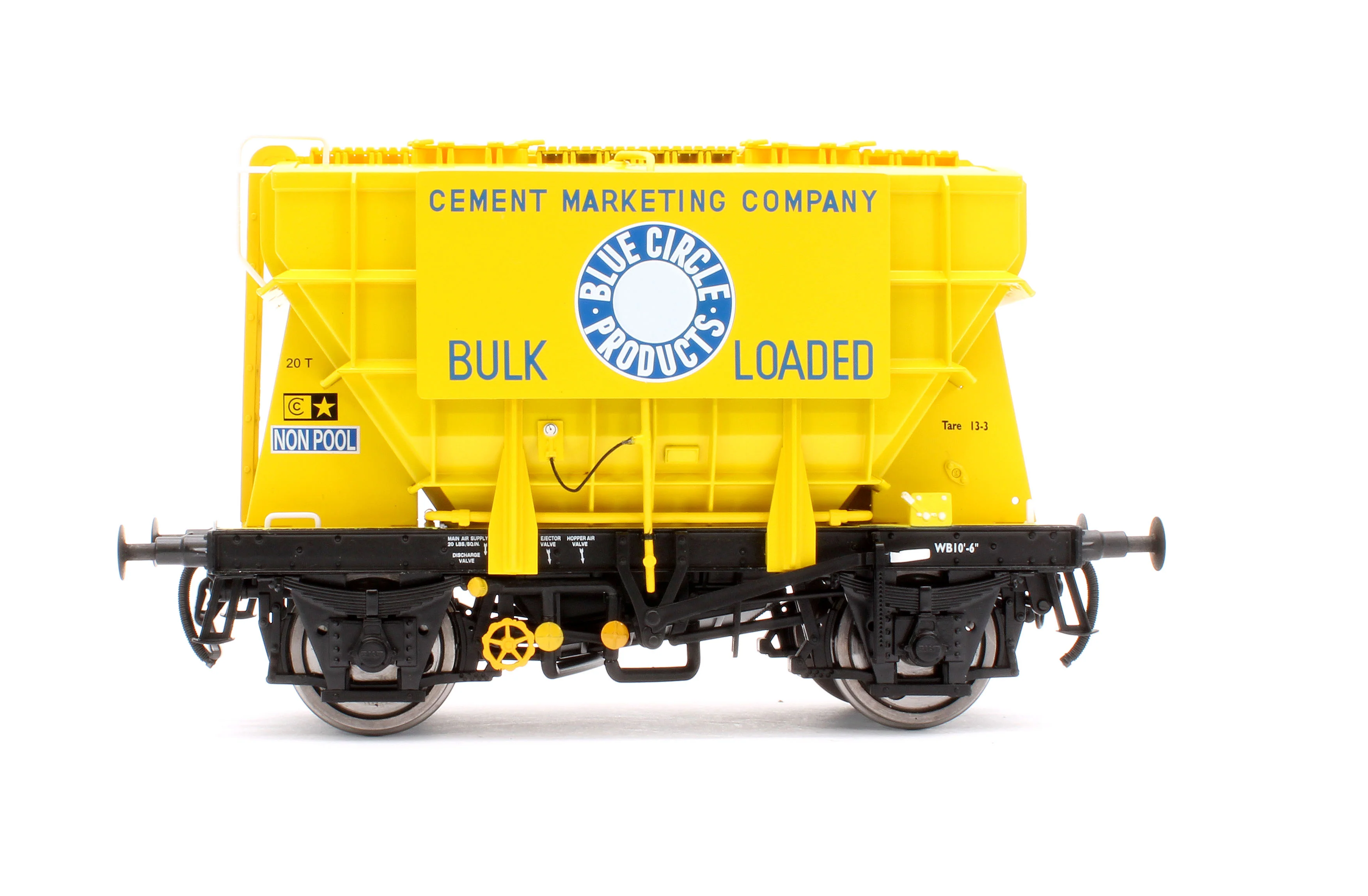 Presflo Wagon 'Blue Circle' Yellow Un-Numbered - Image 2