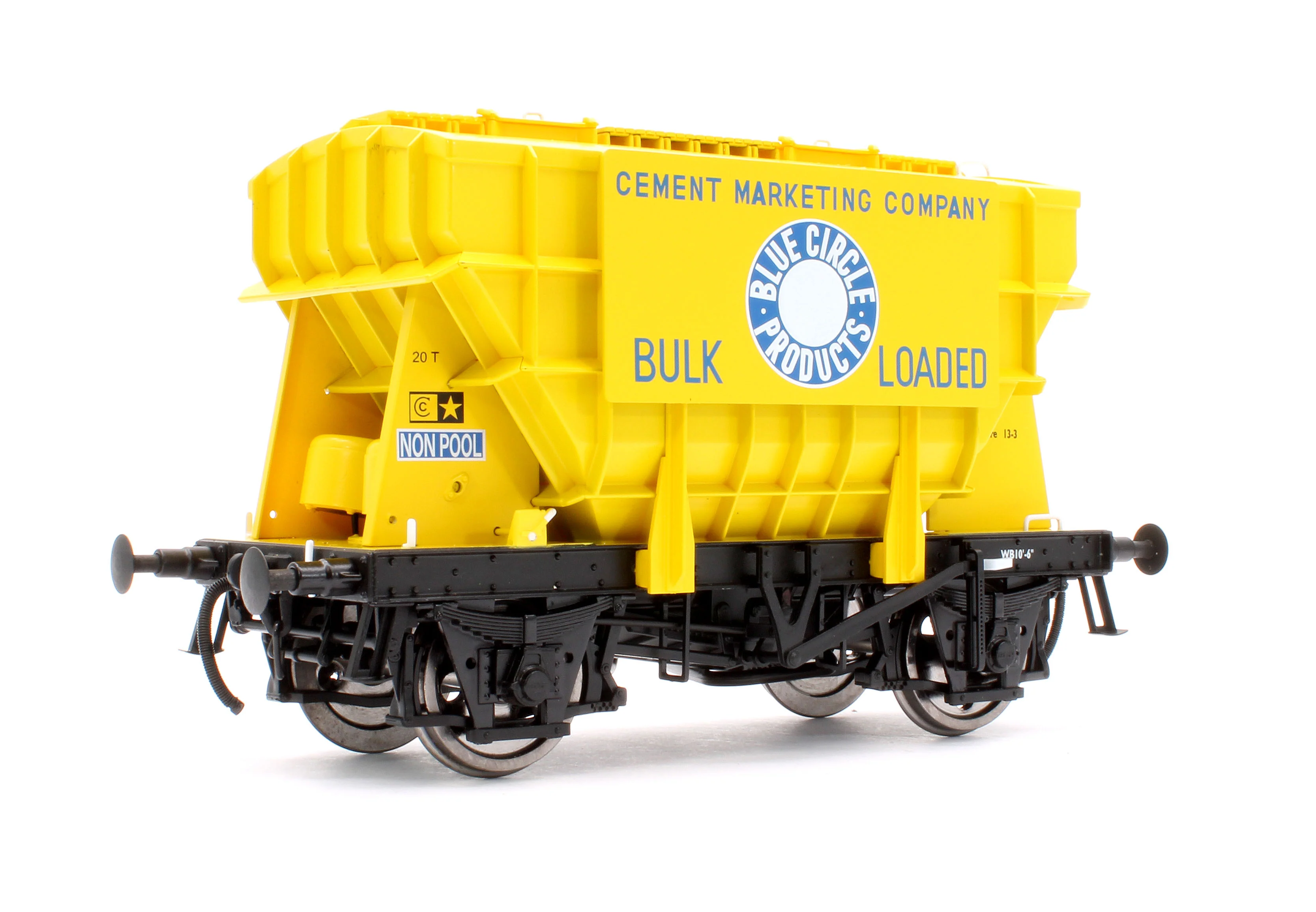 Presflo Wagon 'Blue Circle' Yellow Un-Numbered - Image 3