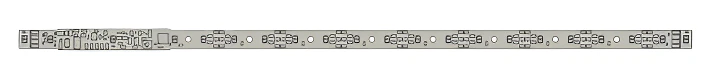 50718 LED Lighting Strip with Head and Taillight (Warm White) and Integrated Decoder