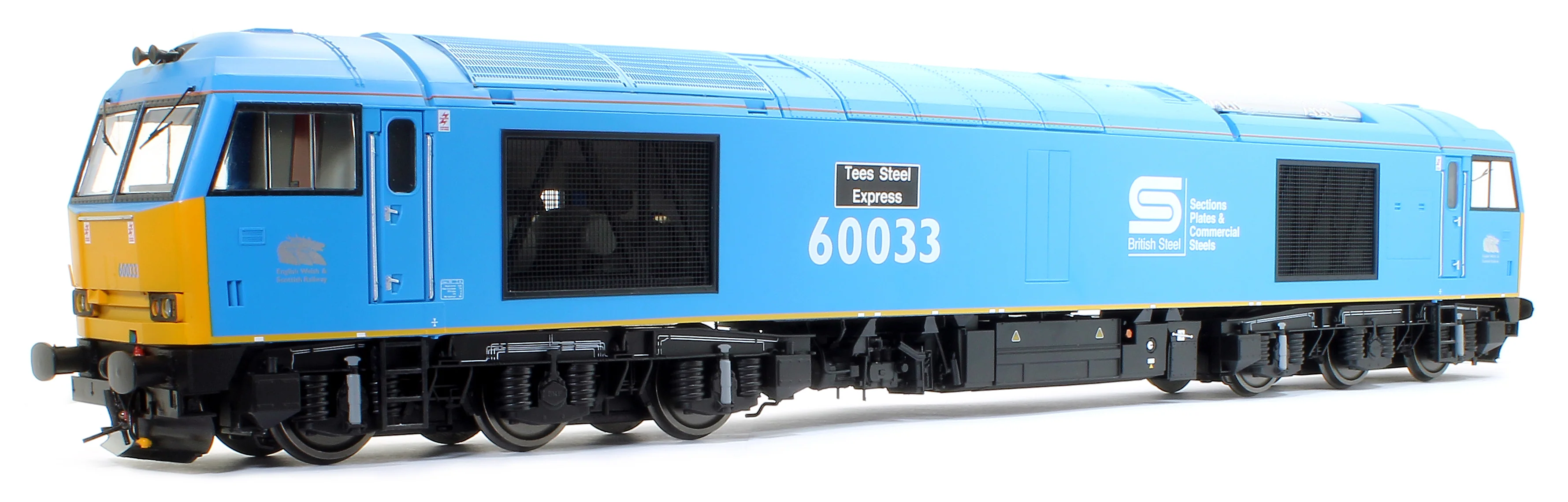 Class 60 Diesel 60 033 Tees Steel Express British Steel Blue Diesel Locomotive - Image 4