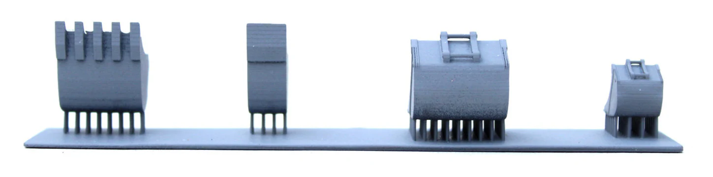 Digger Buckets - UNPAINTED - Pack of 4 1:76 OO Gauge - Image 4