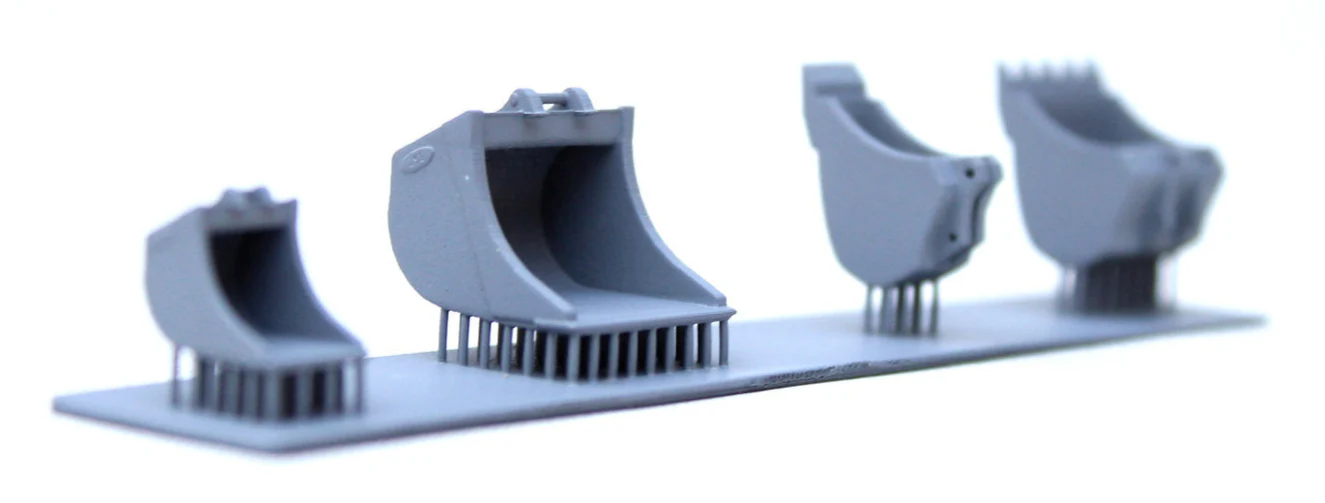 Digger Buckets - UNPAINTED - Pack of 4 1:76 OO Gauge - Image 5