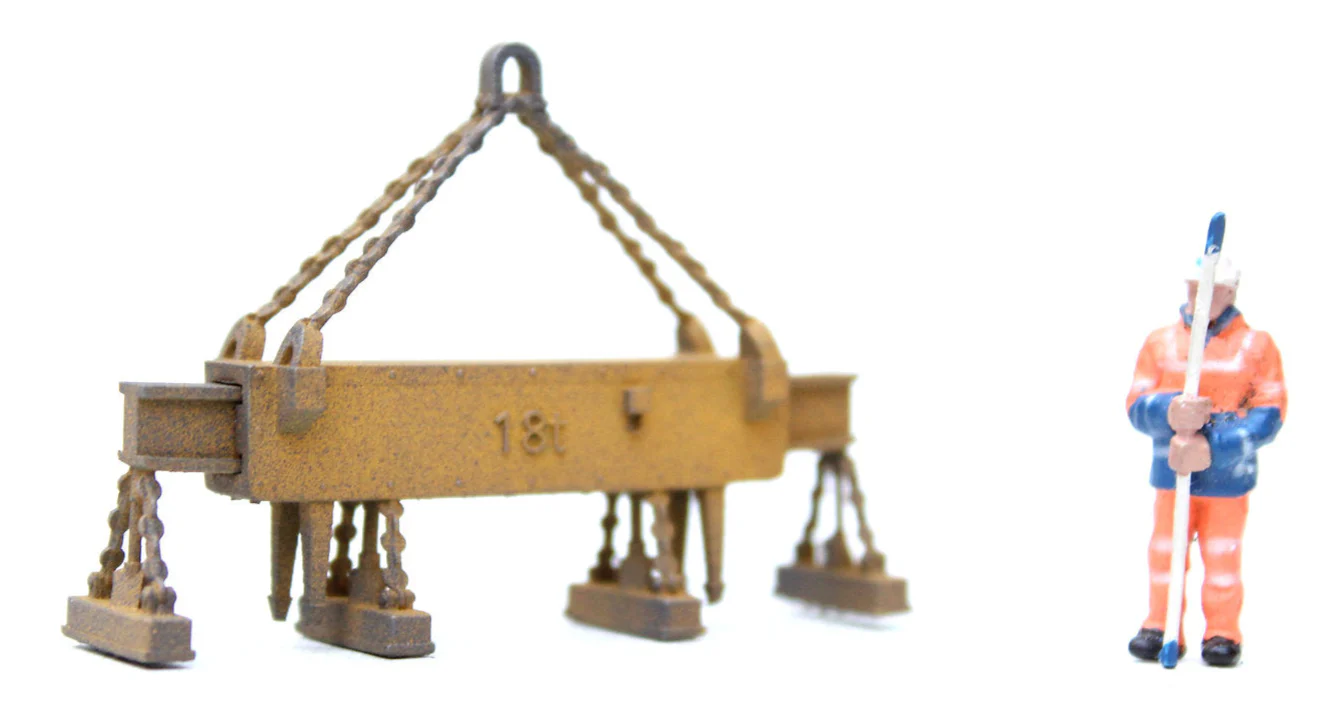 Plate Lift Electromagnet Crane Attachment PAINTED - 1:76 OO Gauge - Image 3