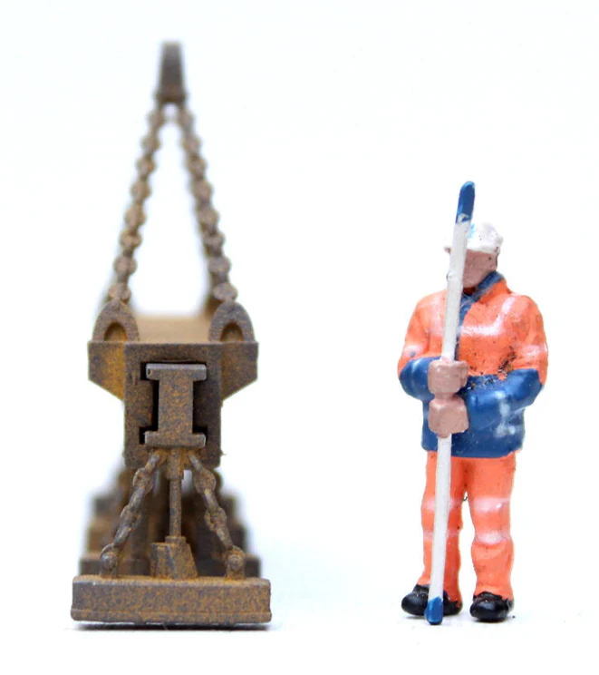 Plate Lift Electromagnet Crane Attachment PAINTED - 1:76 OO Gauge - Image 4
