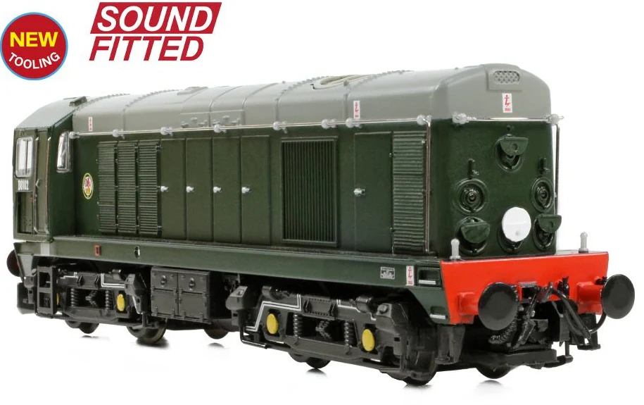 371-030BSF Class 20/0 Disc Headcode & Tablet Catcher Recess D8102 BR Green (Roundel) Diesel Locomotive - DCC Sound - Image 3