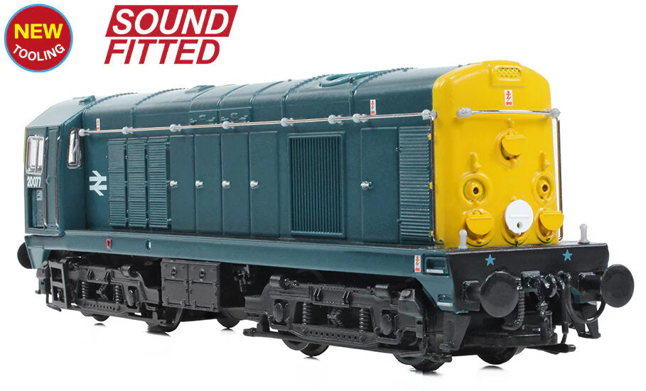 371-032BSF Class 20/0 Disc Headcode & Tablet Catcher Recess 20077 BR Blue Diesel Locomotive - DCC Sound - Image 3