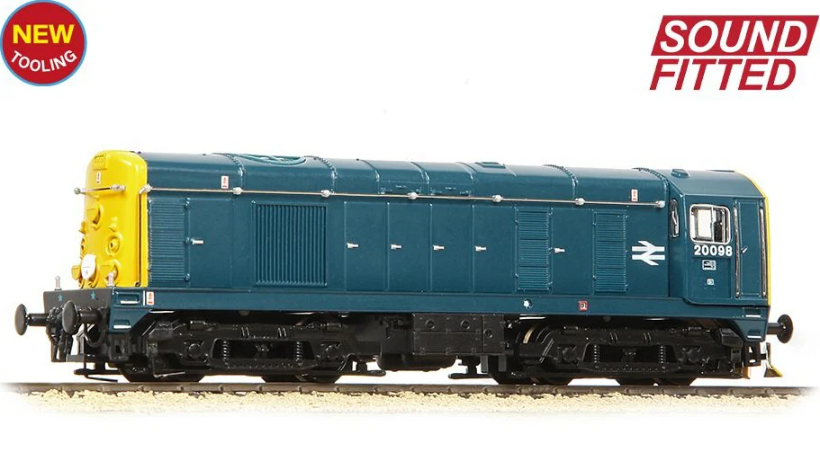 371-032CSF Class 20/0 Disc Headcode & Tablet Catcher Recess 20098 BR Blue Diesel Locomotive - DCC Sound - Image 5