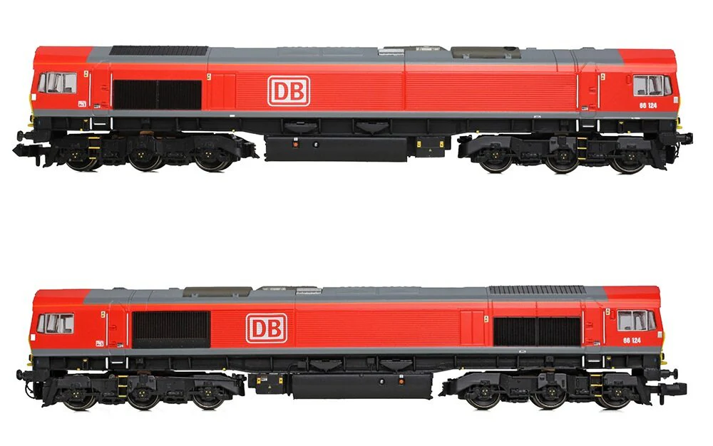 Class 66/0 66124 DB Cargo Red Diesel Locomotive - Image 5