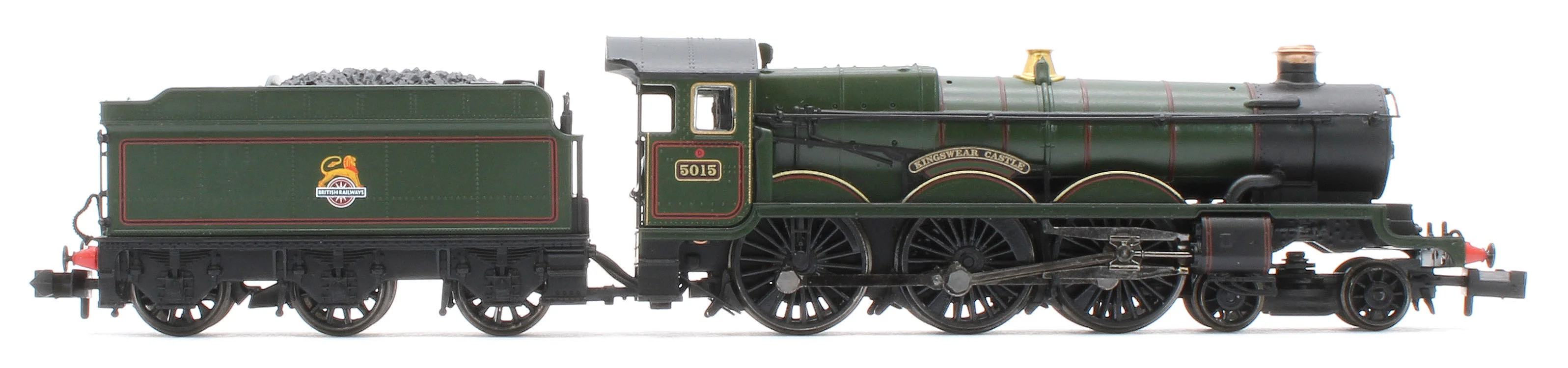 GWR 4073 'Castle' 5015 'Kingswear Castle' BR Lined Green (Early Emblem) Steam Locomotive - DCC Sound - Image 5