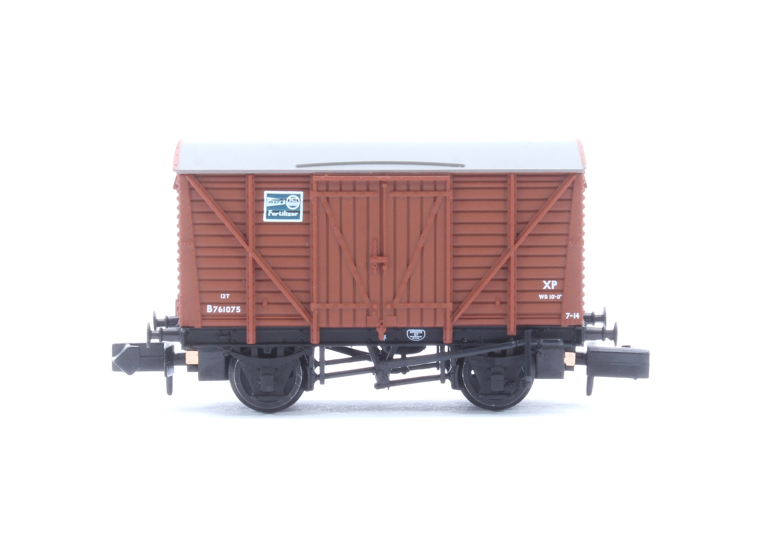 BR 12T Vent. Van Planked Sides BR Bauxite (Early) 'ICI Fertilizer' No.B761075 - Image 2