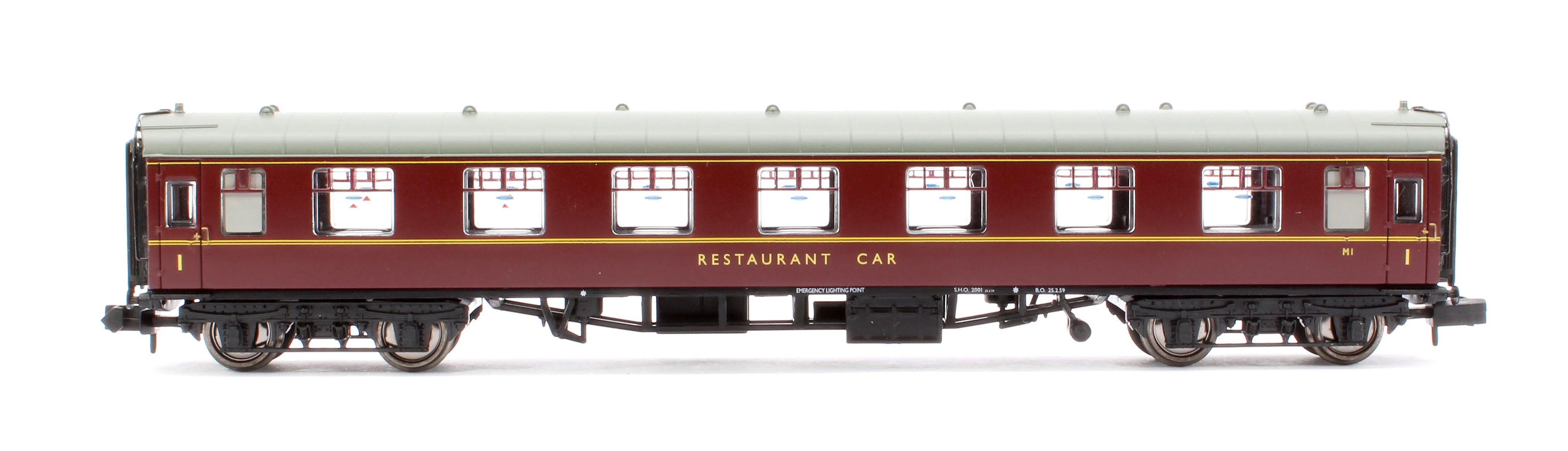 Pre-Owned 374-808 BR Maroon MK1 First Open Restaurant Coach - Image 2