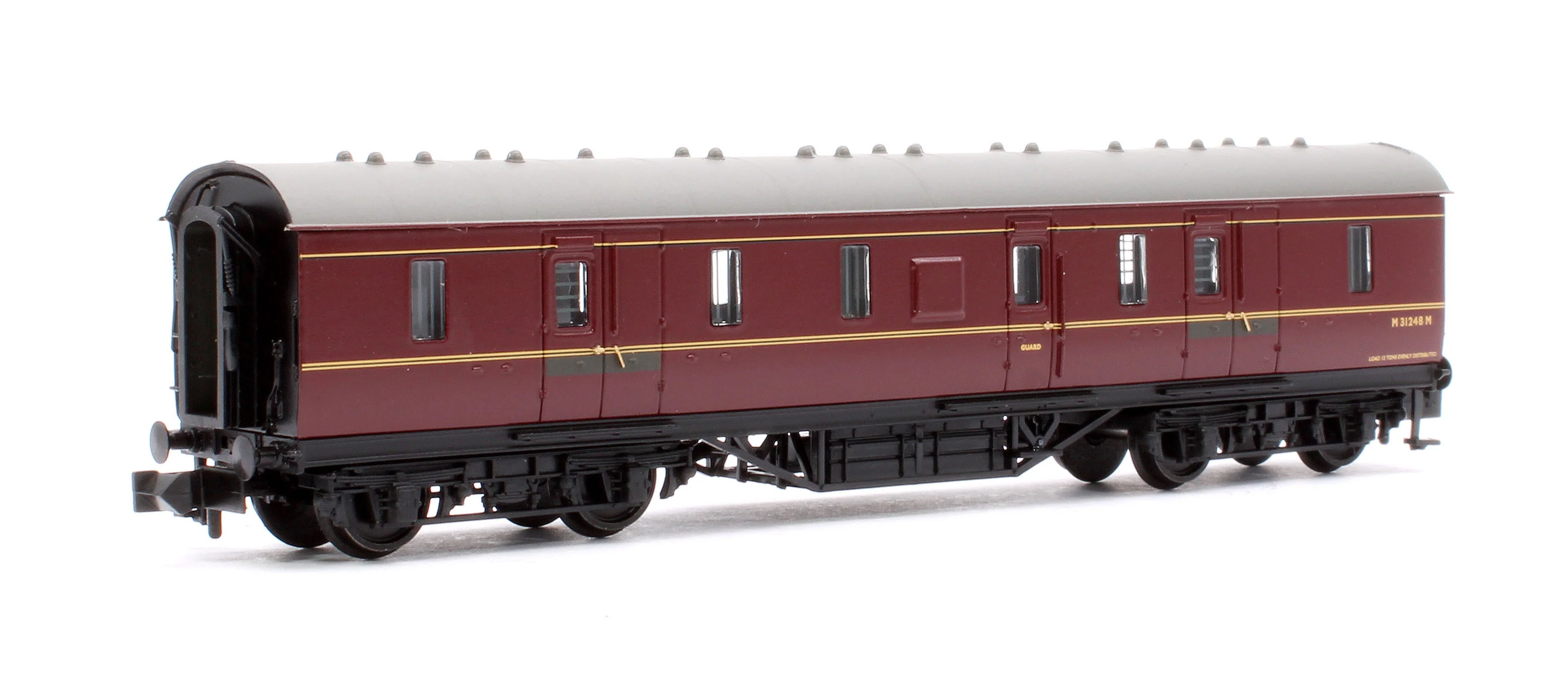 374-889A LMS Stanier 50ft Full Brake BR Maroon No.M31248M - Image 3