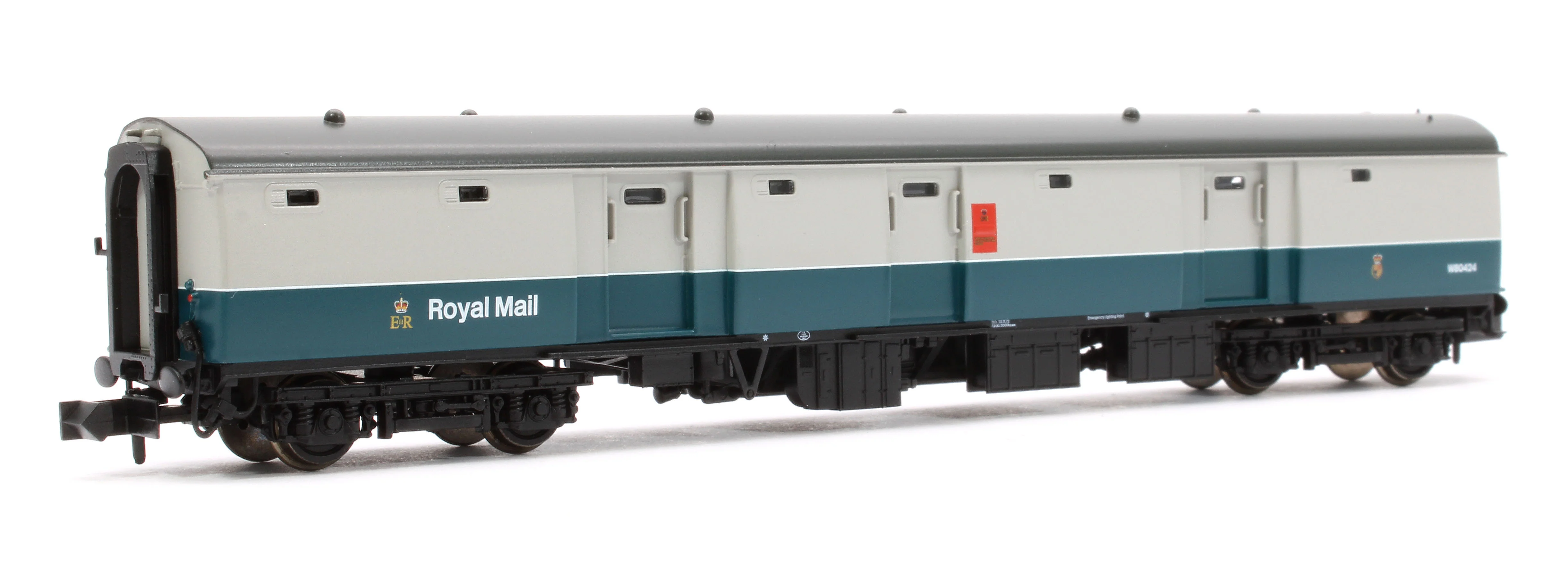 374-965A BR Mk1 NTX (Ex-POT) Post Office Tender (Stowage) BR Blue & Grey (Royal Mail) No.W80424 - Image 3