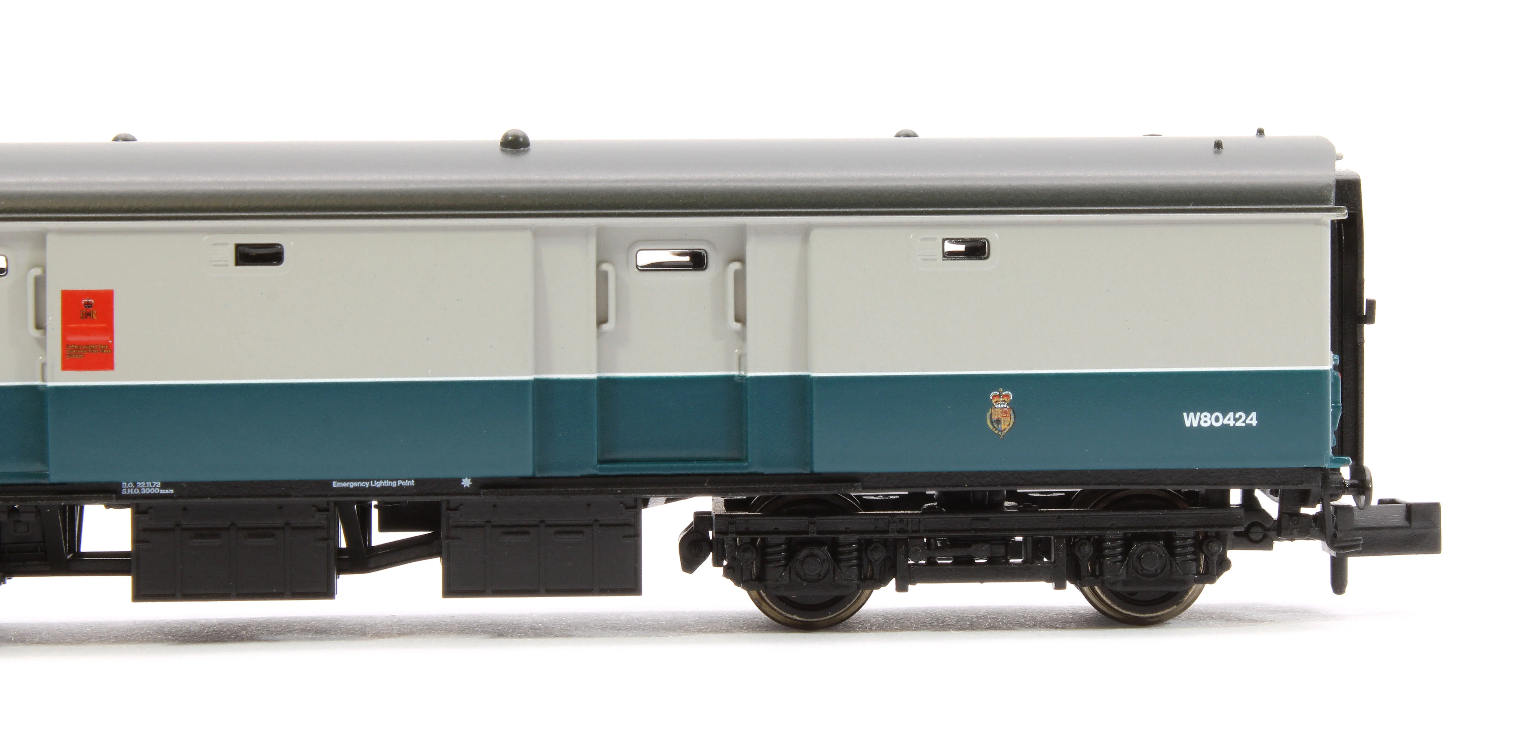 374-965A BR Mk1 NTX (Ex-POT) Post Office Tender (Stowage) BR Blue & Grey (Royal Mail) No.W80424 - Image 5