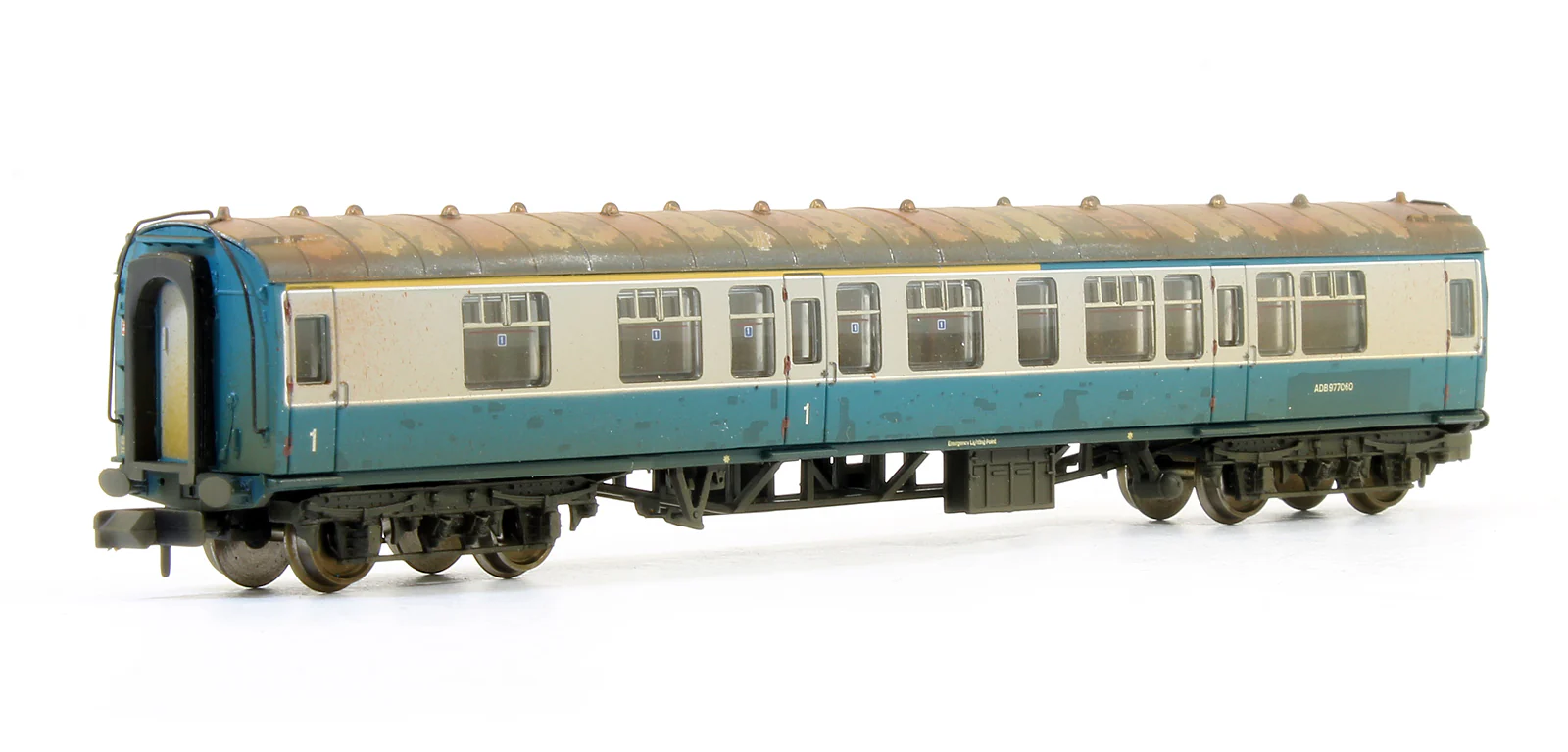 Pre-Owned 374-990 BR Mk1 Coach Pack 'Works Test Train' BR Blue & Grey Weathered - Image 2