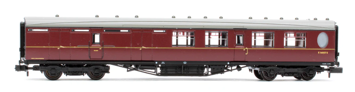 LNER Thompson Brake Second Corridor BR Maroon No. E16857E - Image 2
