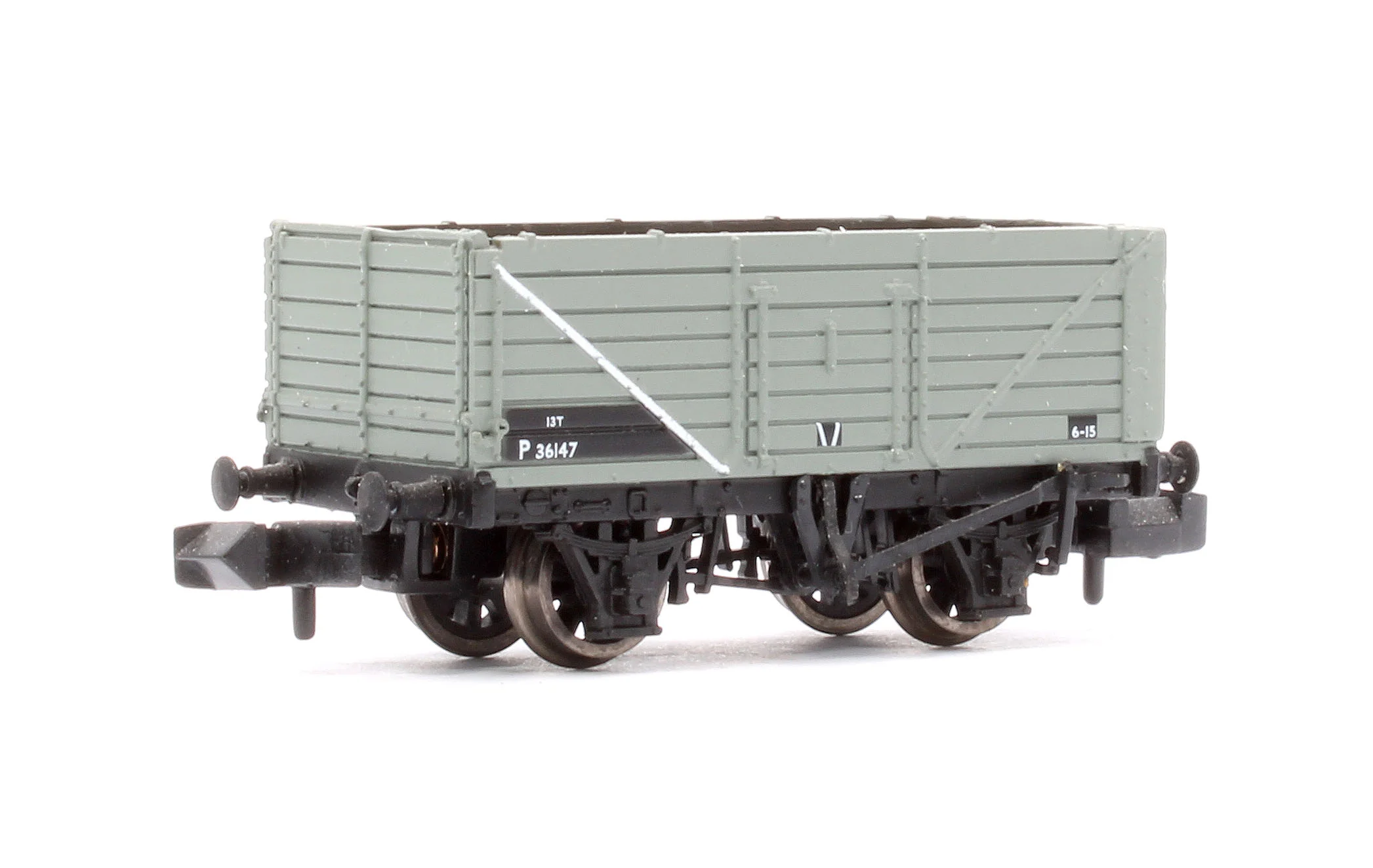 Pre-Owned 377-78A BR Grey 13T 7 Plank End Door Wagon No.P36147 - Image 3