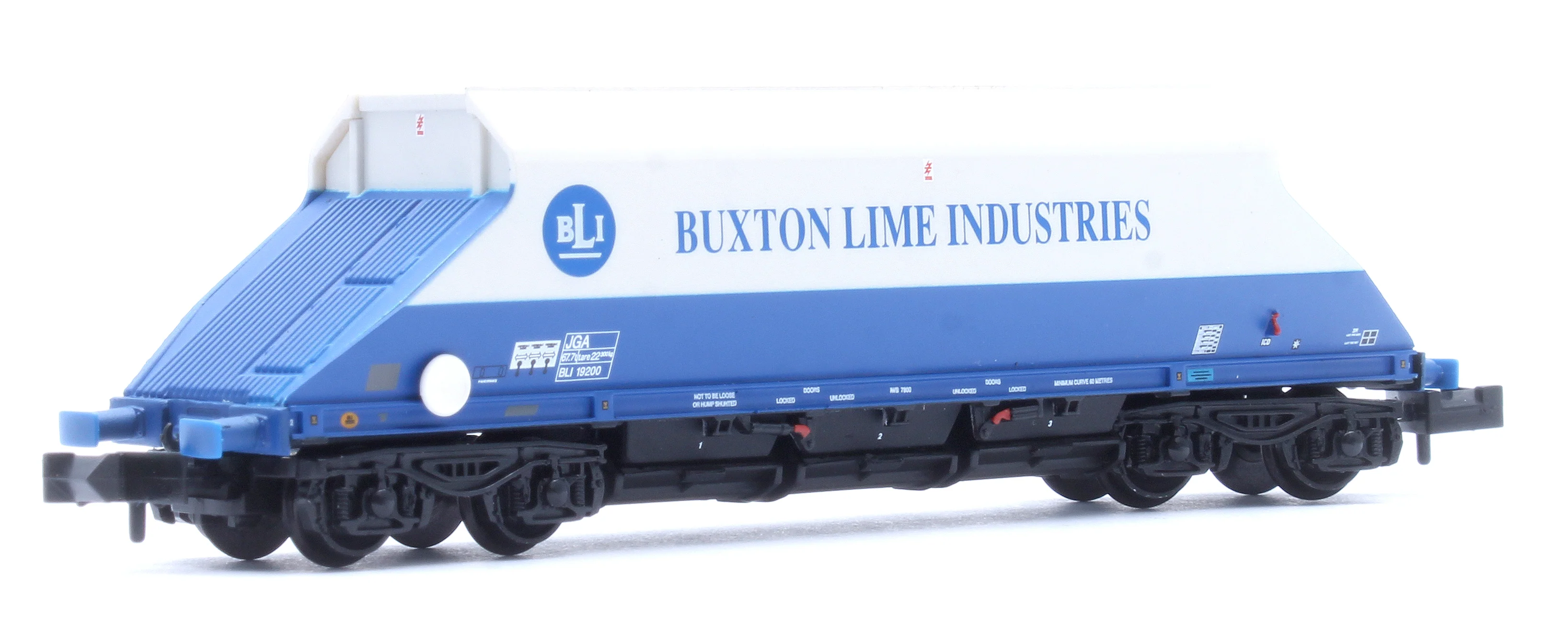 JGA Bogie Hopper 'Buxton Lime Industries' White & Blue No.BLI19200 - Image 3