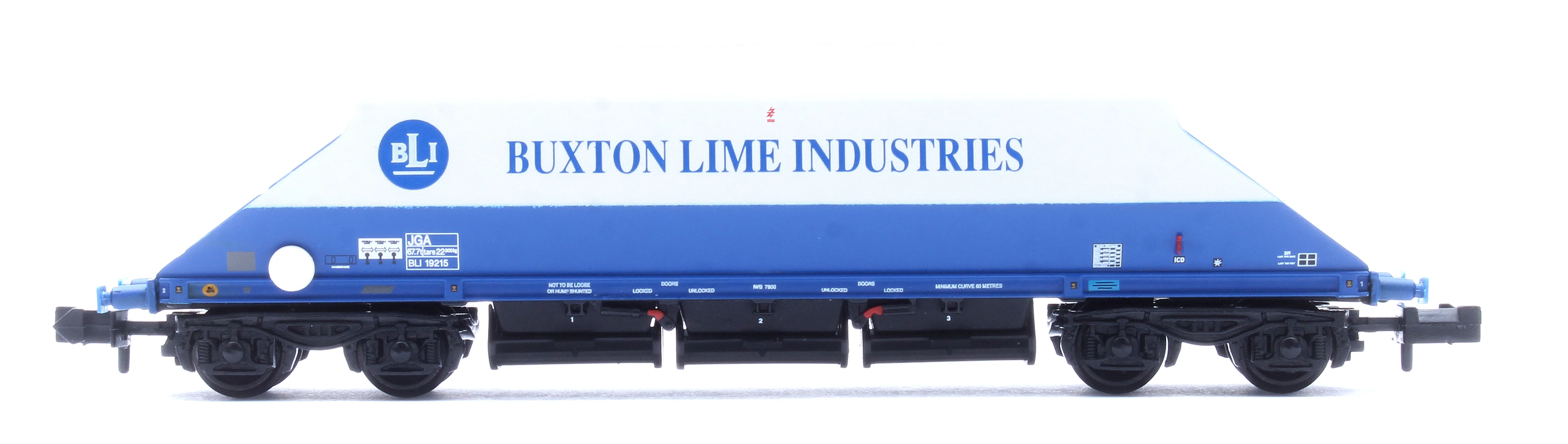 JGA Bogie Hopper 'Buxton Lime Industries' White & Blue No.BLI19215 - Image 2