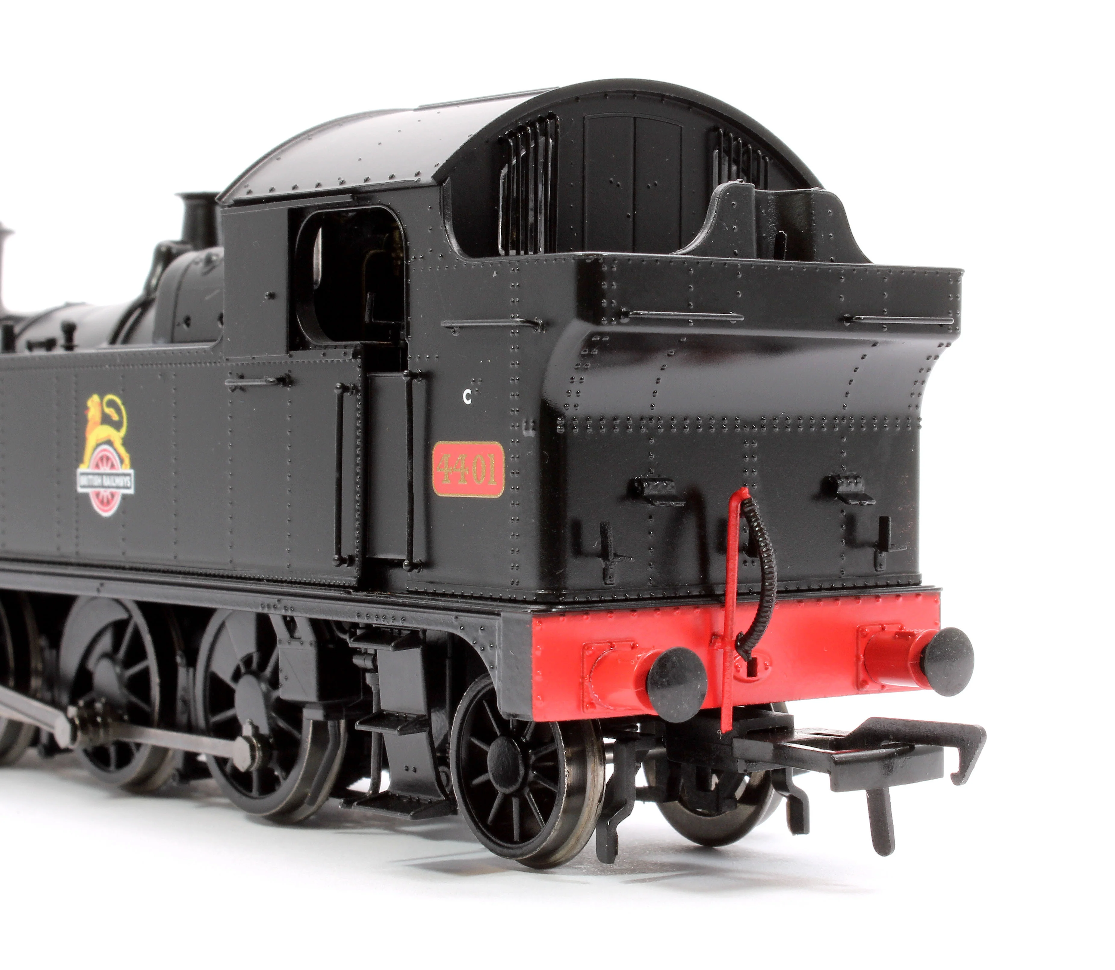 951008 GWR 44XX ‘Small Prairie’ BR Early Crest Plain Black No.4401 2-6-2T Steam Locomotive - Image 8