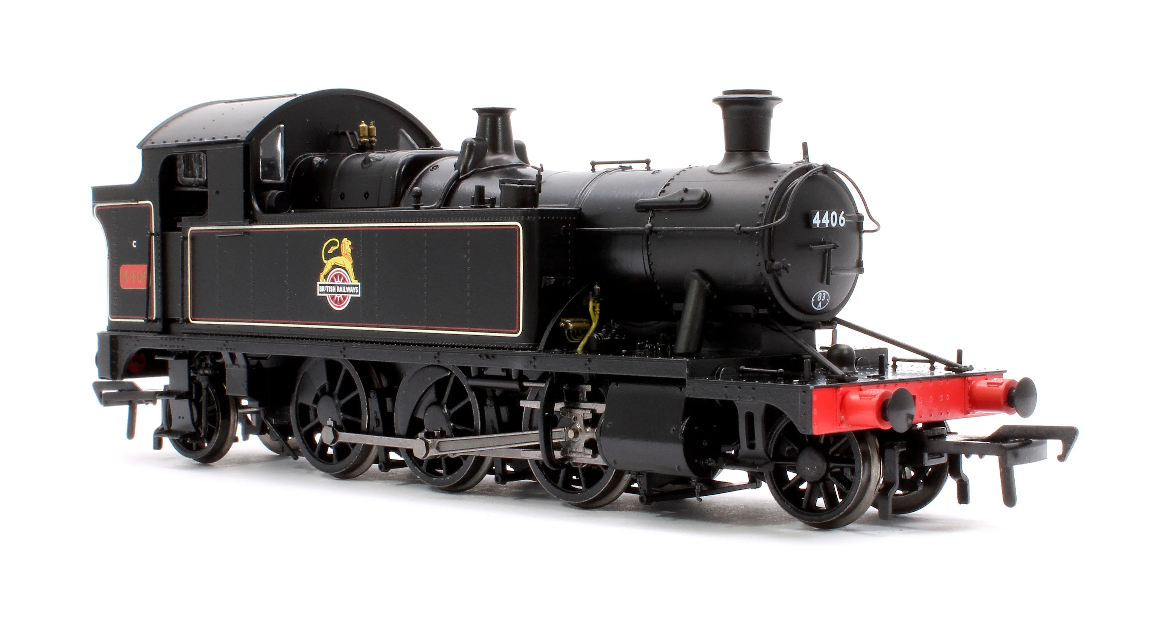 951007 GWR 44XX ‘Small Prairie’ BR Early Crest Lined Black No.4406 2-6-2T Steam Locomotive - Image 4