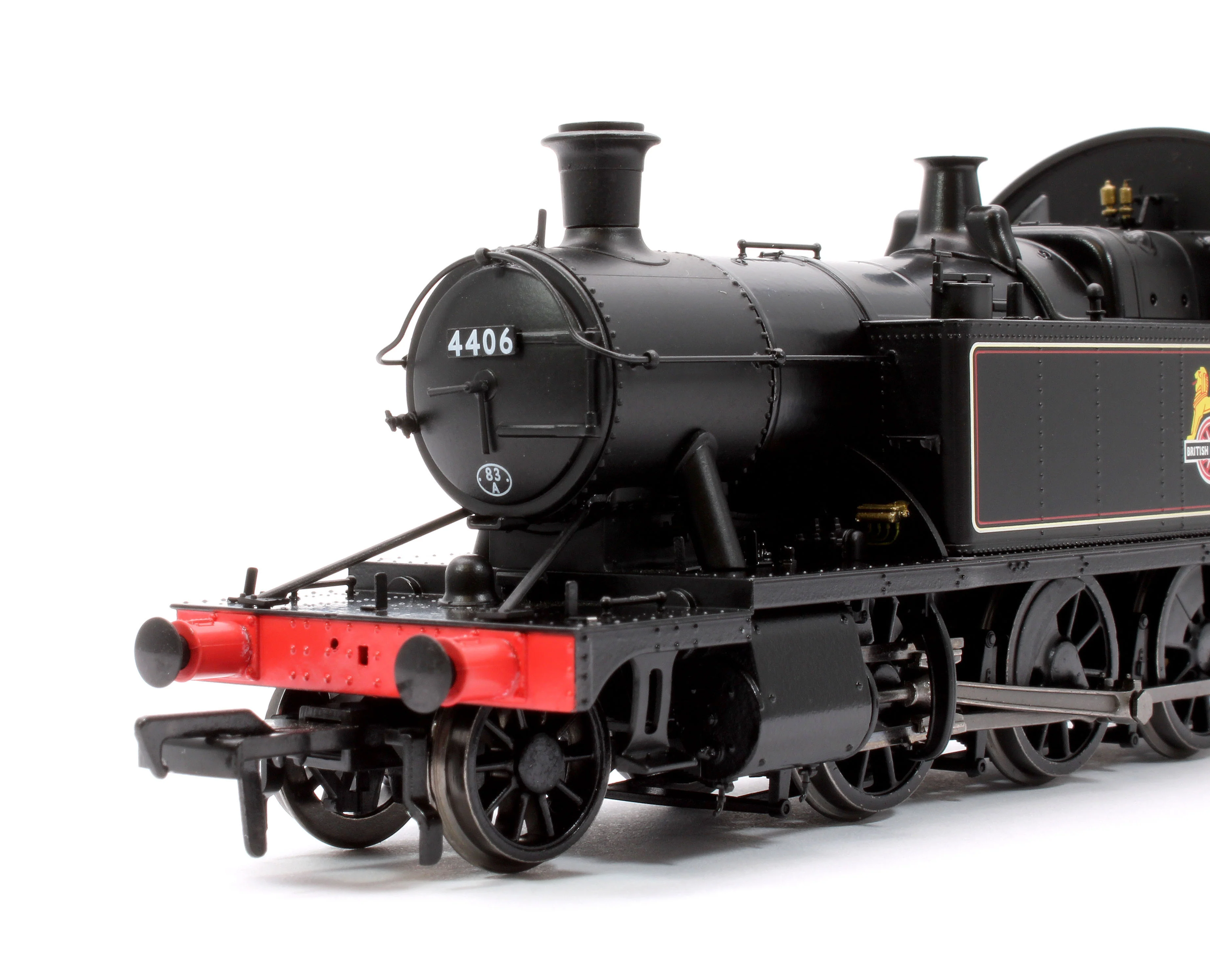 951007 GWR 44XX ‘Small Prairie’ BR Early Crest Lined Black No.4406 2-6-2T Steam Locomotive - Image 7