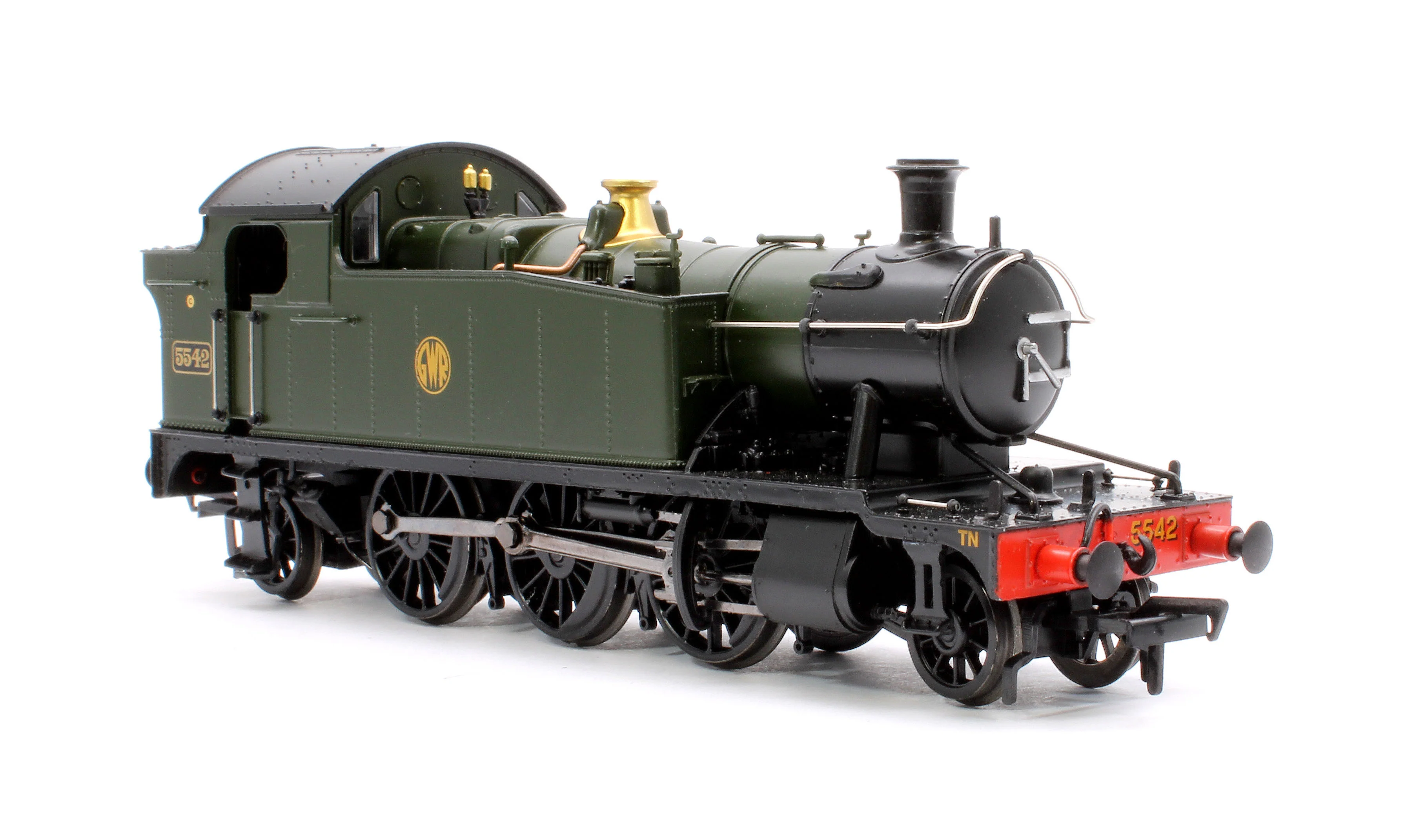 32-141 GWR 4575 Prairie Tank 5542 GWR Green (Shirtbutton) Steam Locomotive - Image 4