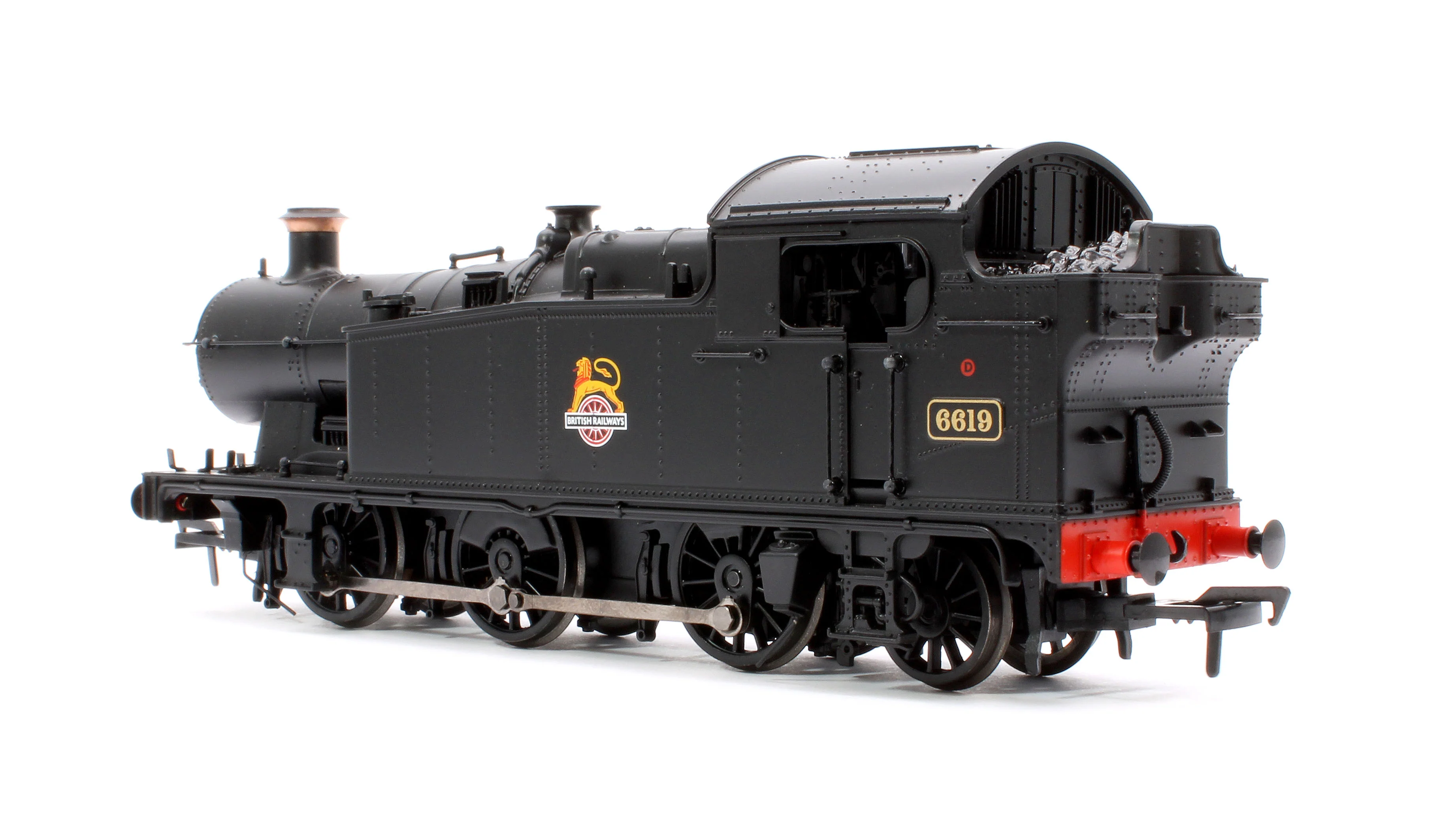 32-085A GWR 56XX Tank 6619 BR Black (Early Emblem) Steam Locomotive - Image 2