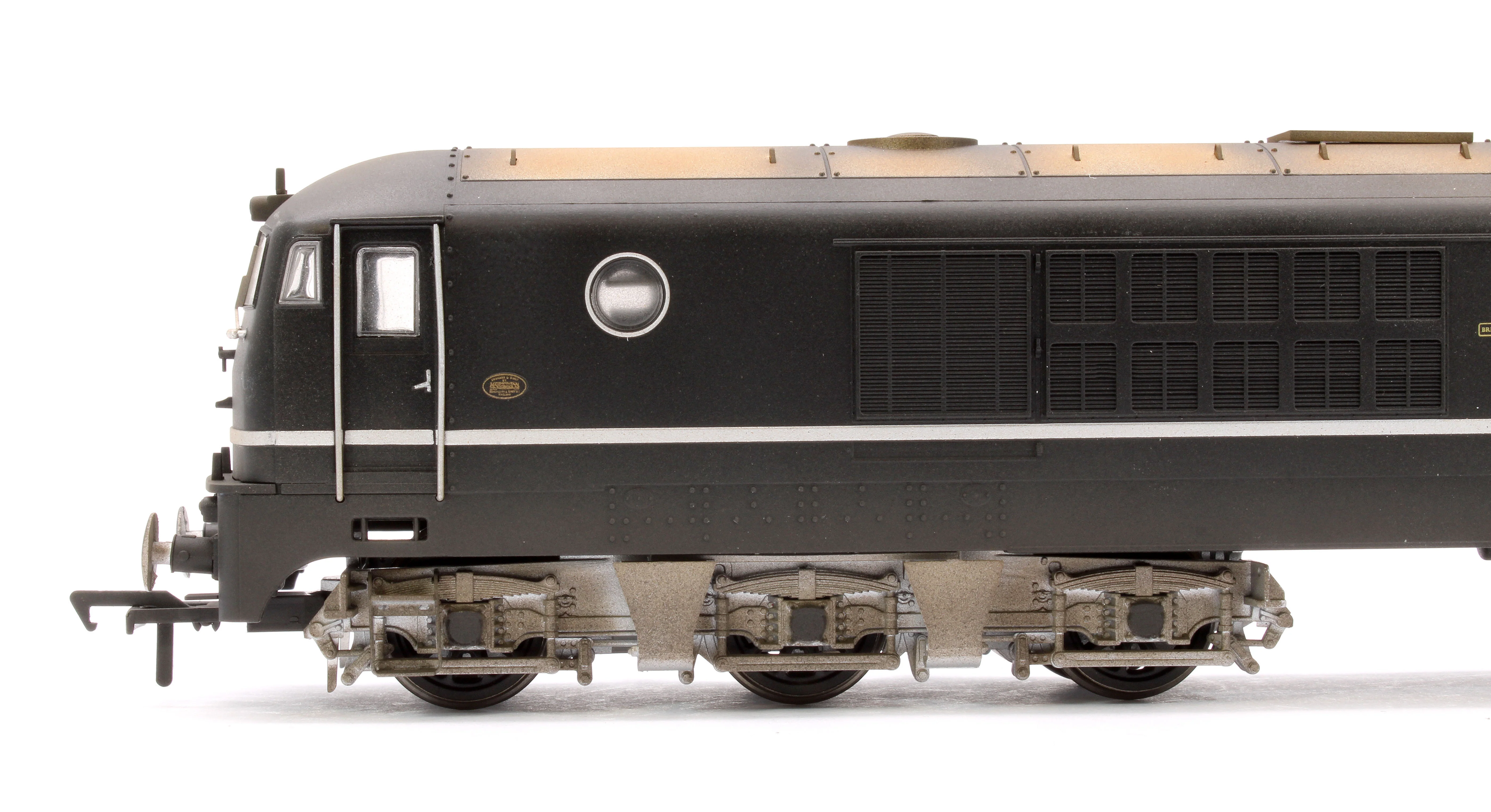 Custom Weathered BR Class 80 E1000 (Rebuilt 18100 Gas Turbine) Electric Locomotive in BR Black (Late Crest) - Image 6