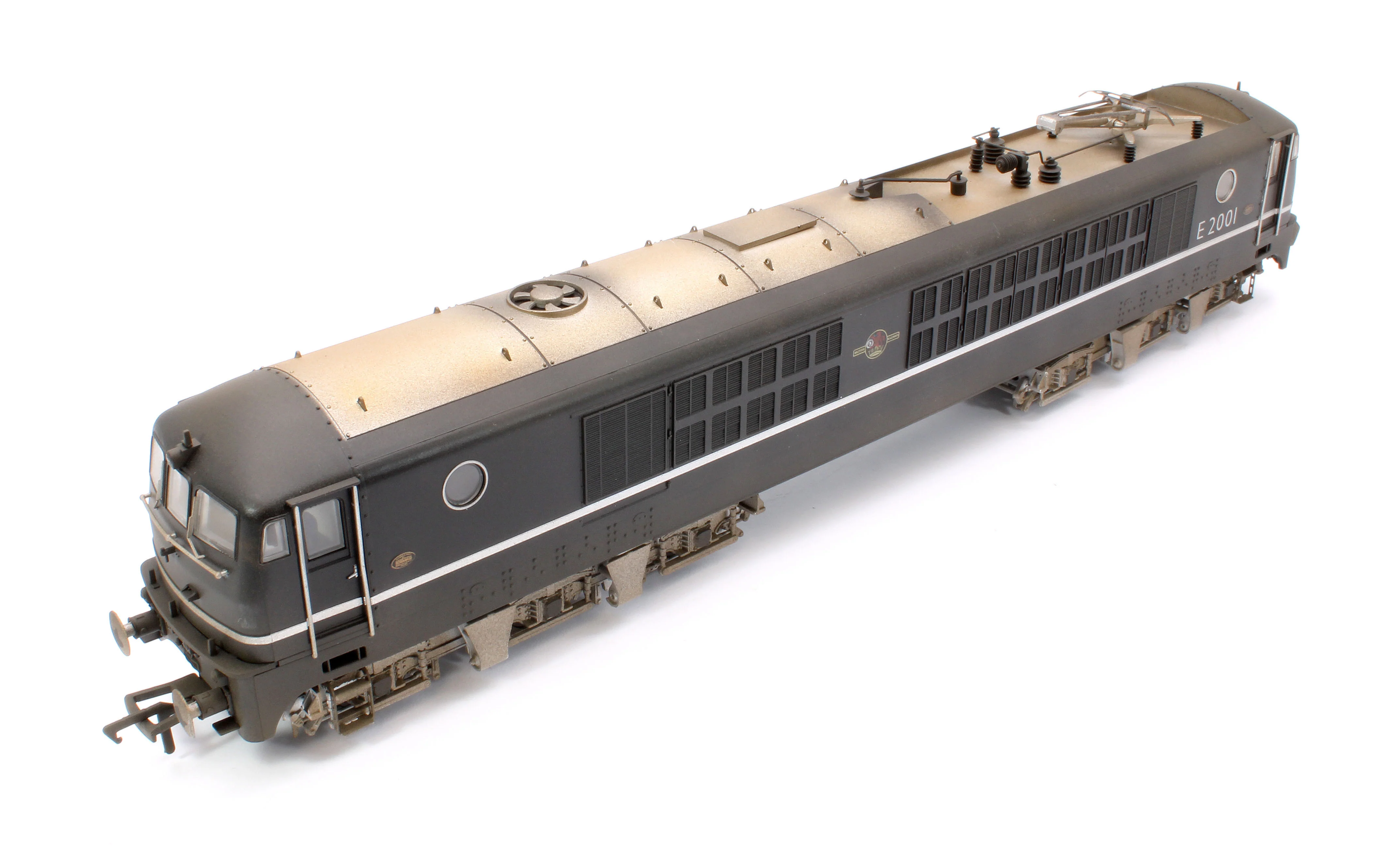 Custom Weathered BR Class 80 E2001 (Rebuilt 18100 Gas Turbine) Electric Locomotive in BR Black (Late Crest) - Image 11