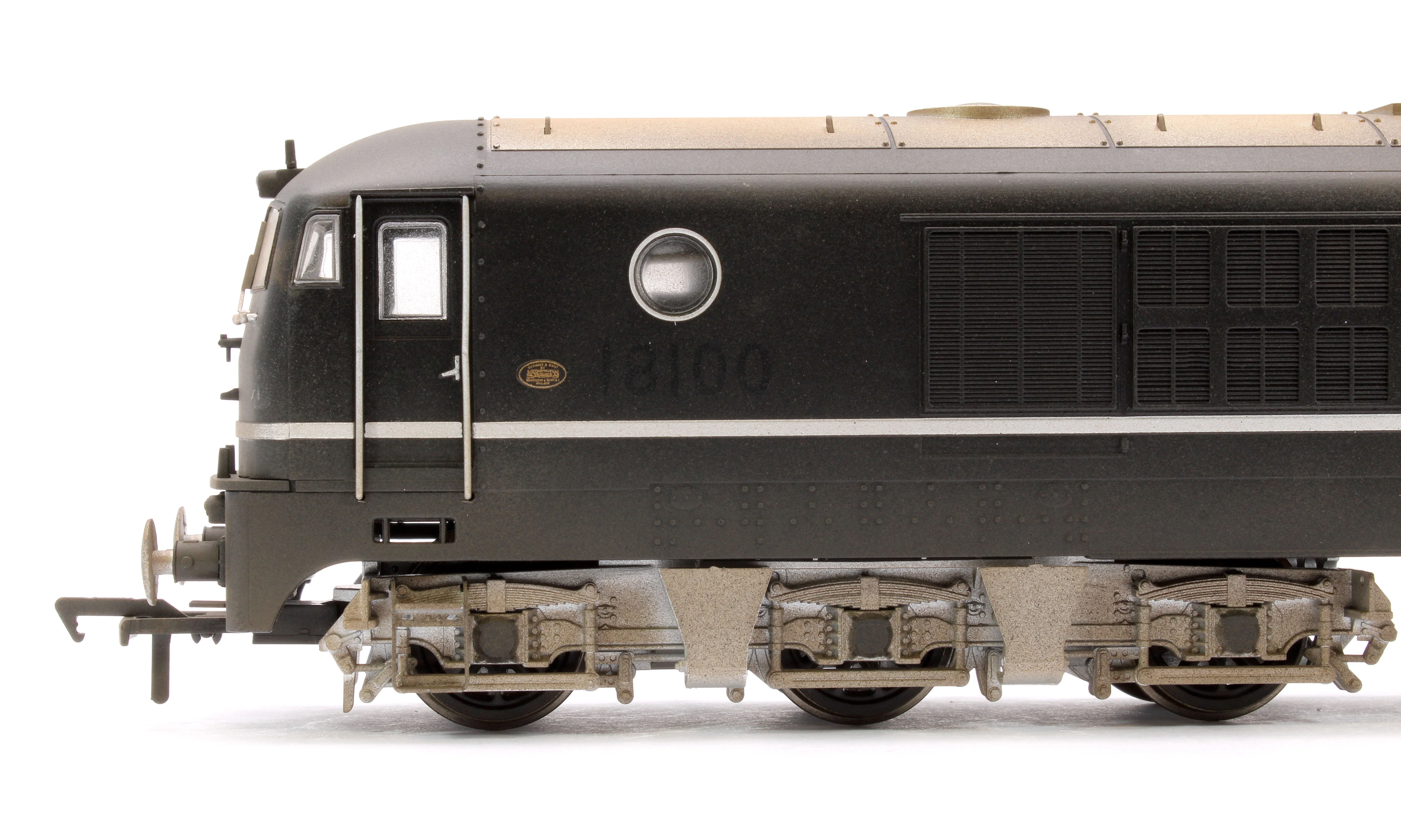 Custom Weathered BR Class 80 E2001 (Rebuilt 18100 Gas Turbine) Electric Locomotive in BR Black (Late Crest) - Image 6