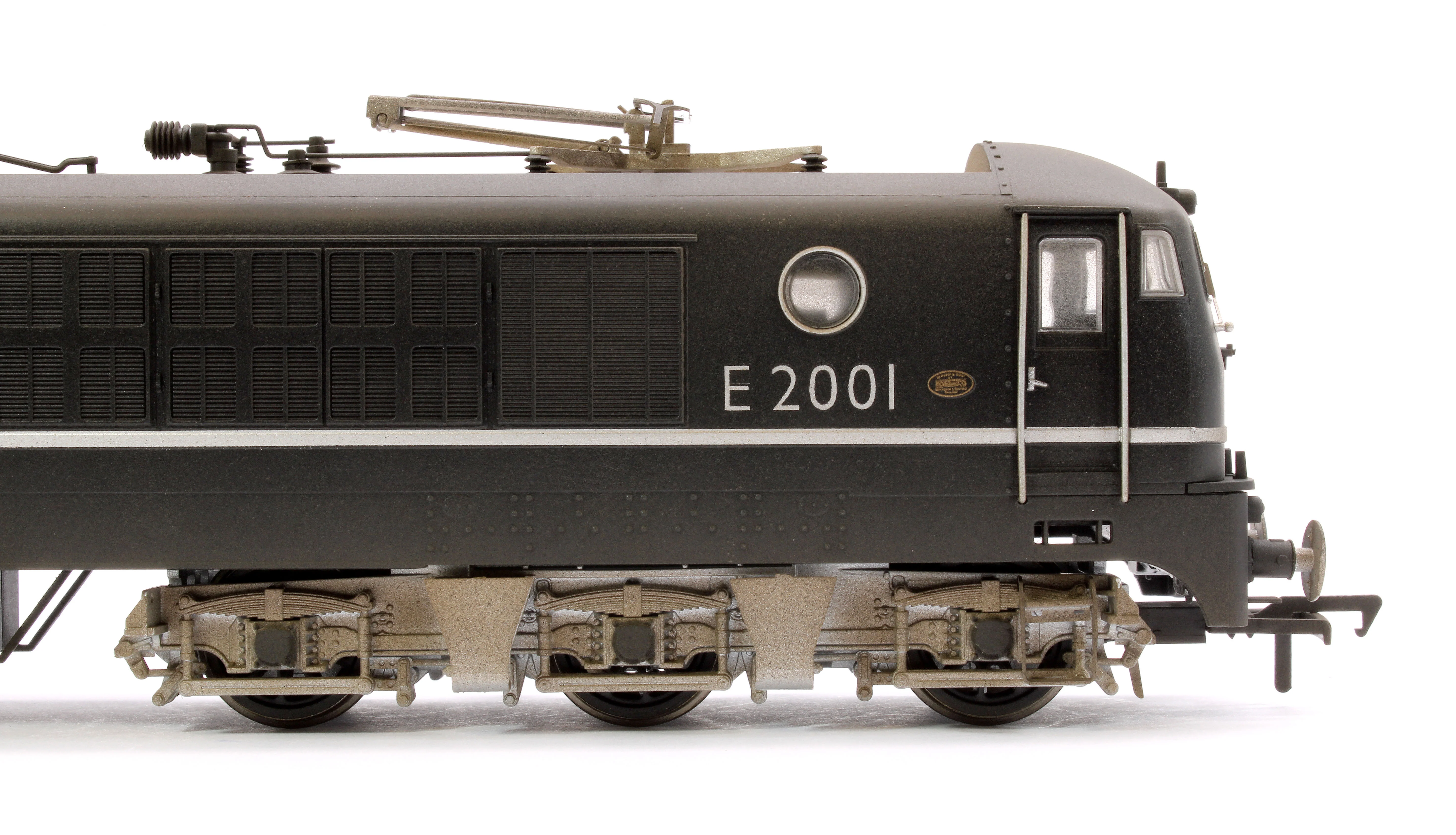 Custom Weathered BR Class 80 E2001 (Rebuilt 18100 Gas Turbine) Electric Locomotive in BR Black (Late Crest) - Image 7