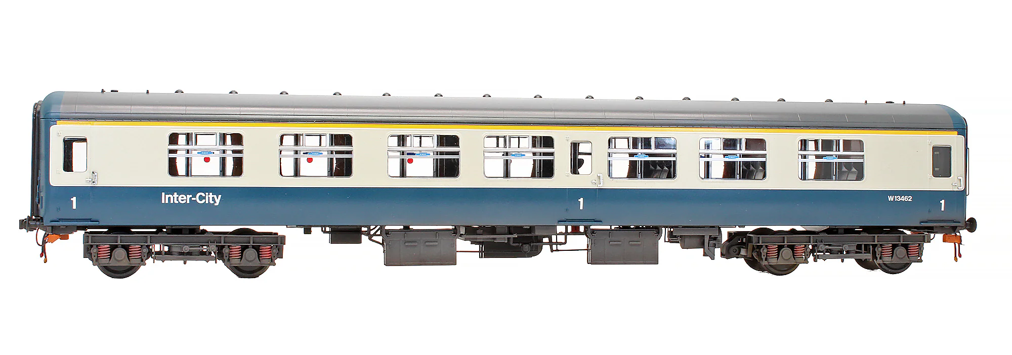 Pre-Owned 2430 BR Blue/Grey MK2 First Corridor (FK) Passenger Coach 'W13462' - Custom Weathered - Image 3
