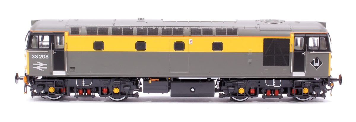 Class 33/2 33208 BR Railtour Grey/Yellow  (headlight) Diesel Locomotive - Image 2