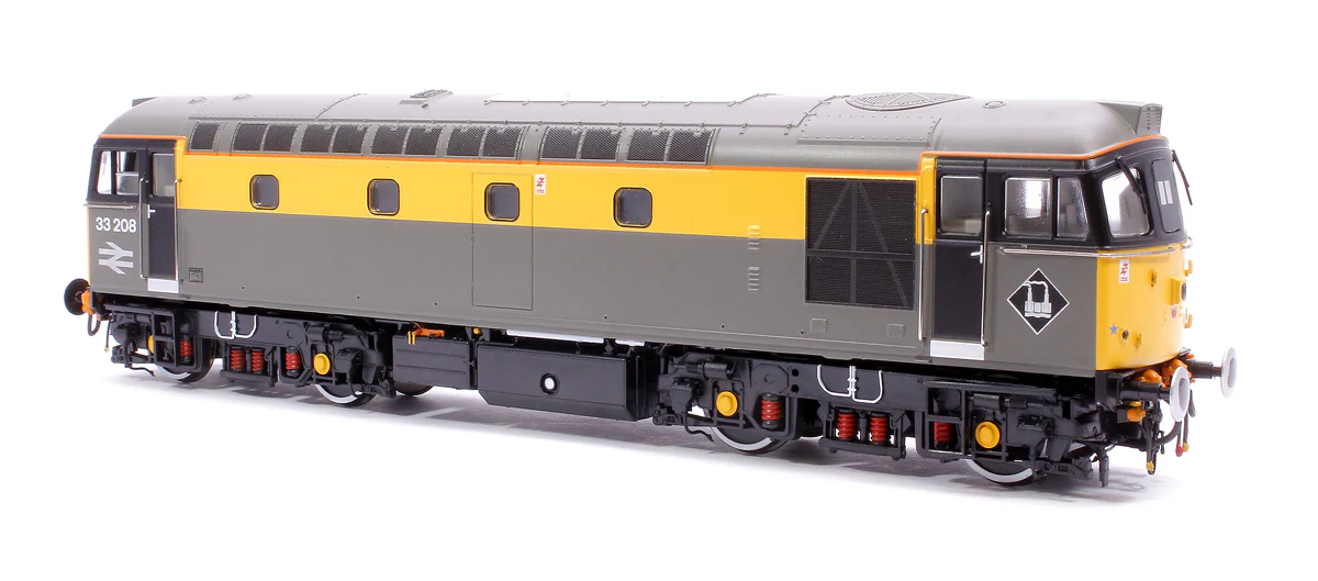 Class 33/2 33208 BR Railtour Grey/Yellow  (headlight) Diesel Locomotive - Image 3