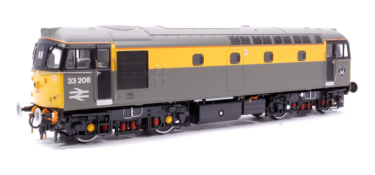 Class 33/2 33208 BR Railtour Grey/Yellow  (headlight) Diesel Locomotive - Image 4