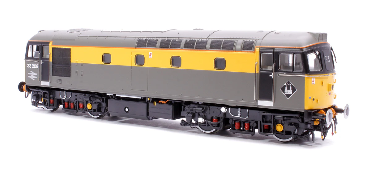 Class 33/2 33208 BR Railtour Grey/Yellow  (headlight) Diesel Locomotive - Image 5