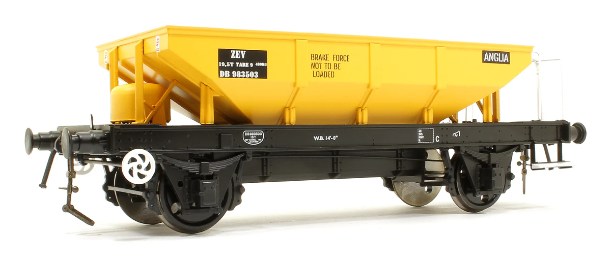 BR ‘Catfish’ Ballast Hopper BR Civil Engineers Yellow ZEV DB983503 - Image 2