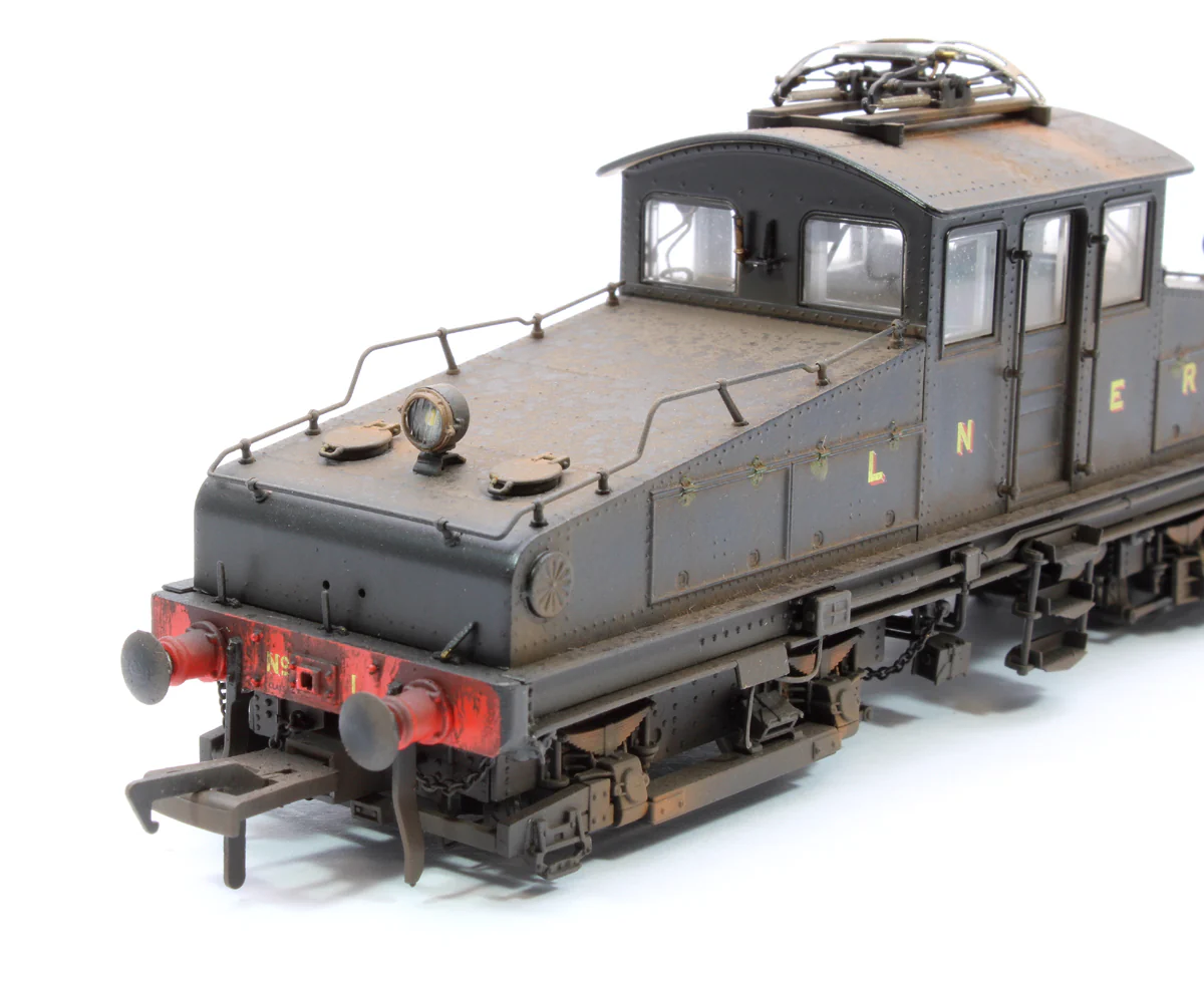 Highly Detail Weathered North Eastern Railway ES1 LNER Unlined Black Bo-Bo Electric Locomotive No.1 - Image 7