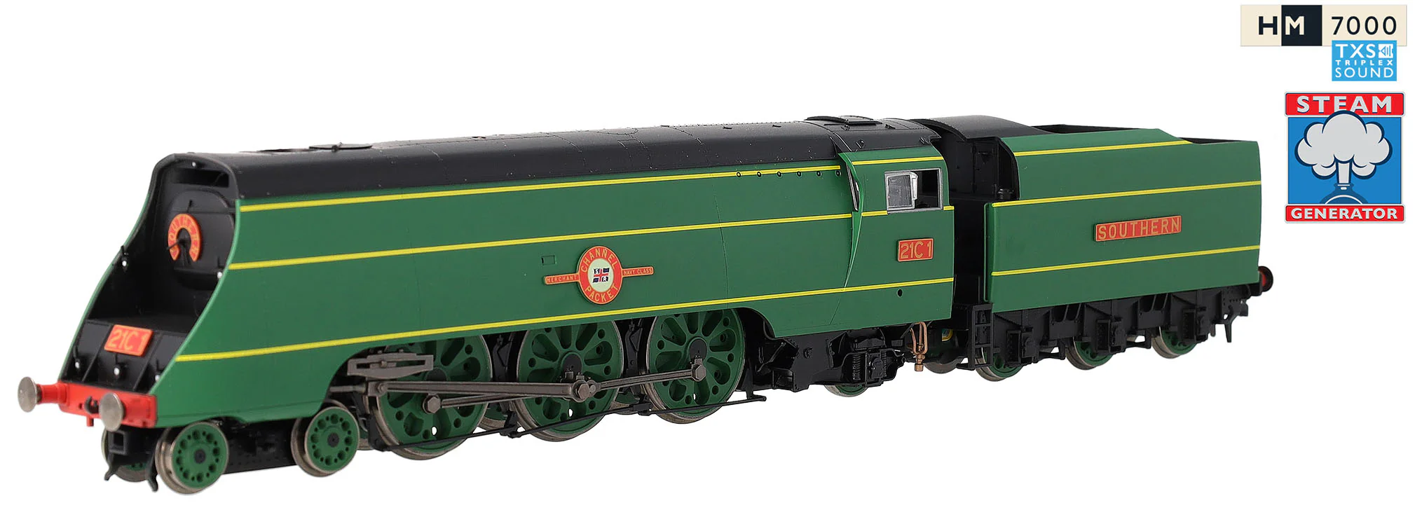 SR Merchant Navy Class 4-6-2 21C1 Channel Packet Steam Locomotive - DCC Sound & Steam Generator Fitted