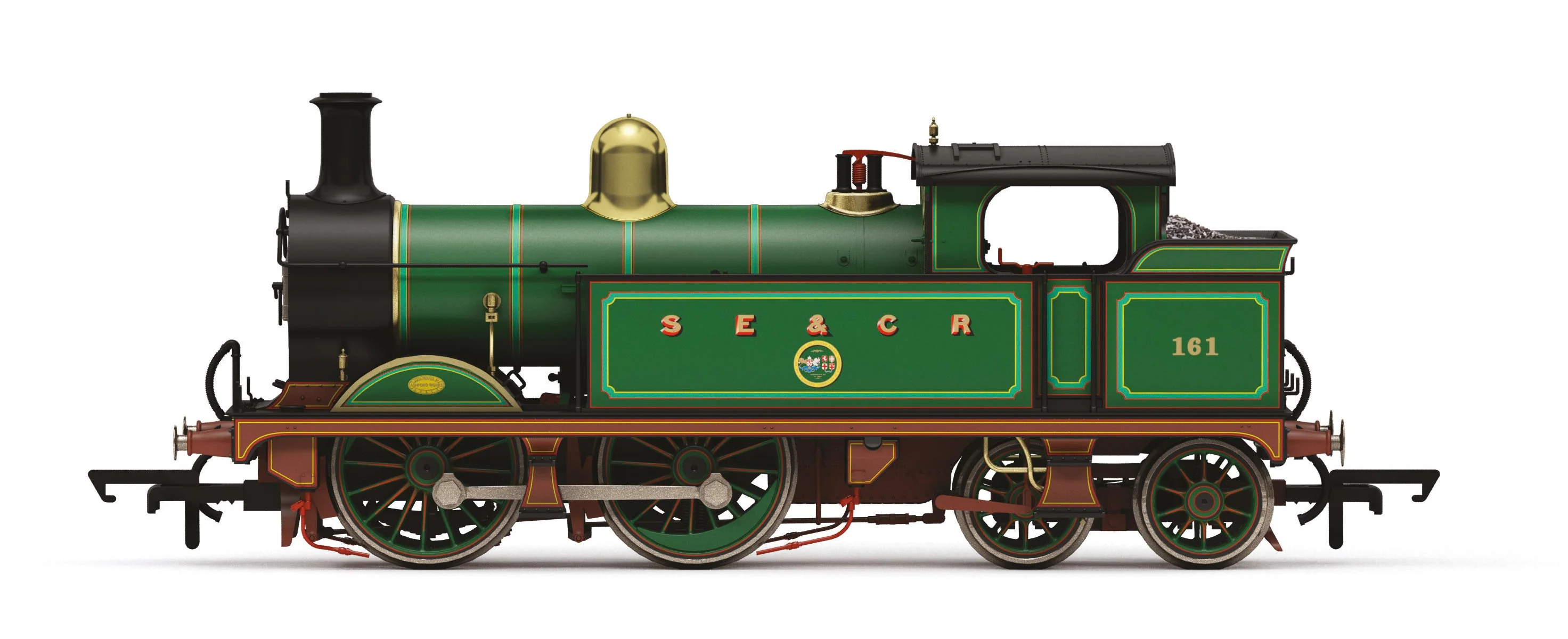 H Class 0-4-4T SECR Lined Green 161 Steam Locomotive
