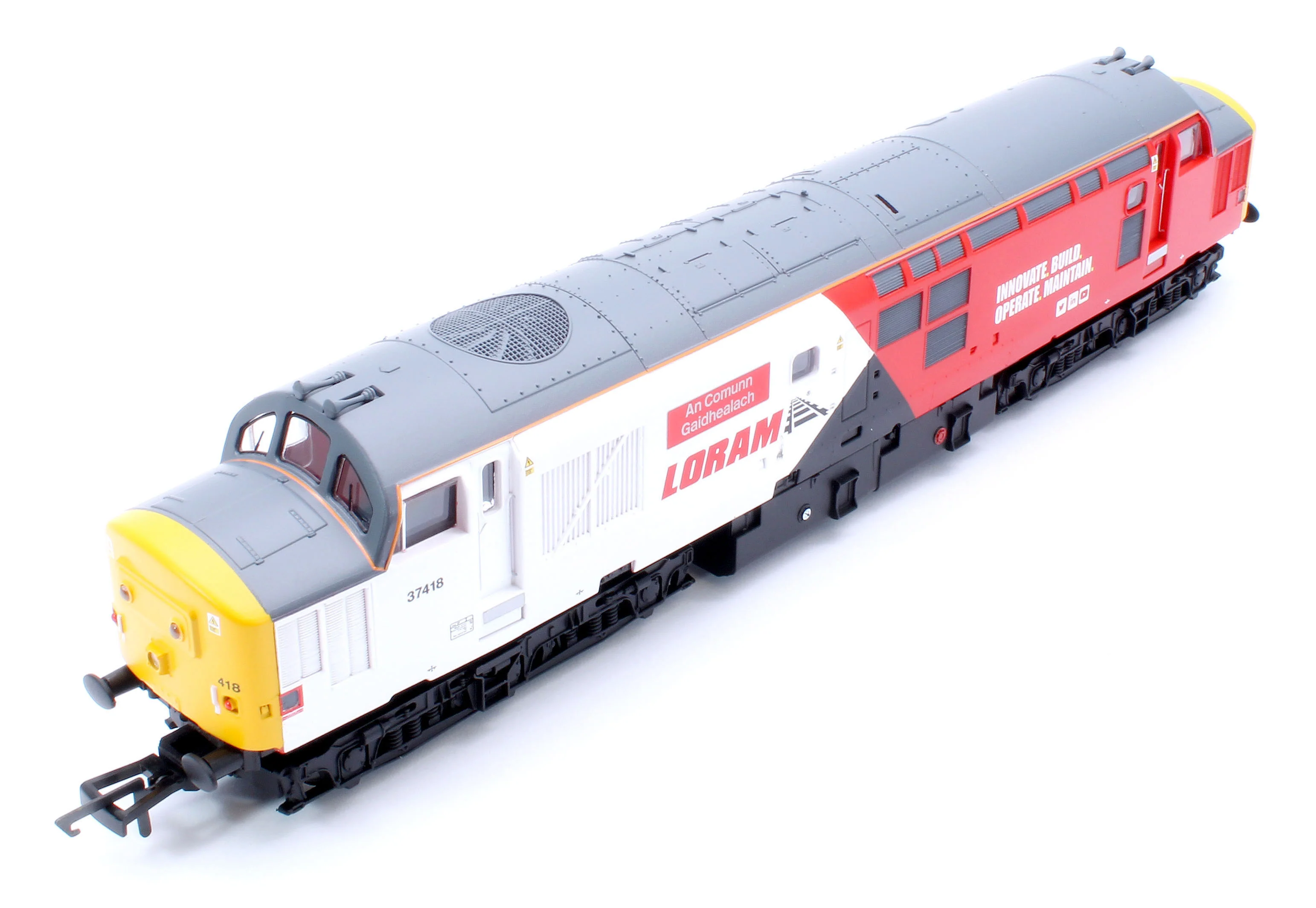 RailRoad Class 37 Loram 'An Comunn Gaidhealach' 37418 Diesel Locomotive - Image 11