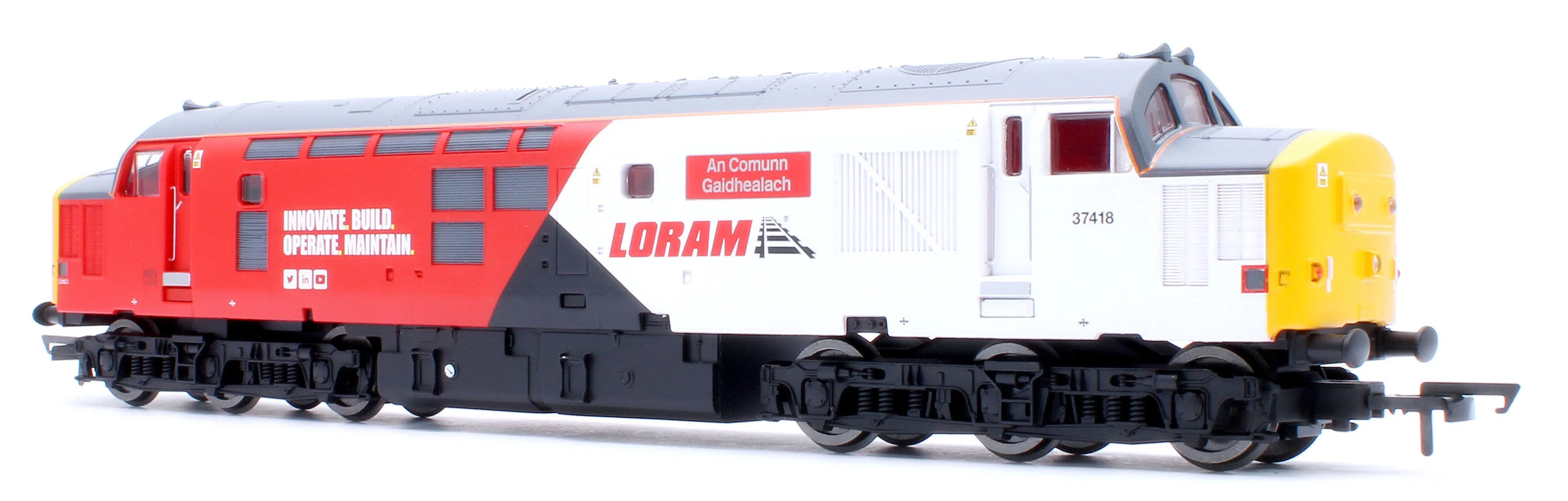 RailRoad Class 37 Loram 'An Comunn Gaidhealach' 37418 Diesel Locomotive - Image 6