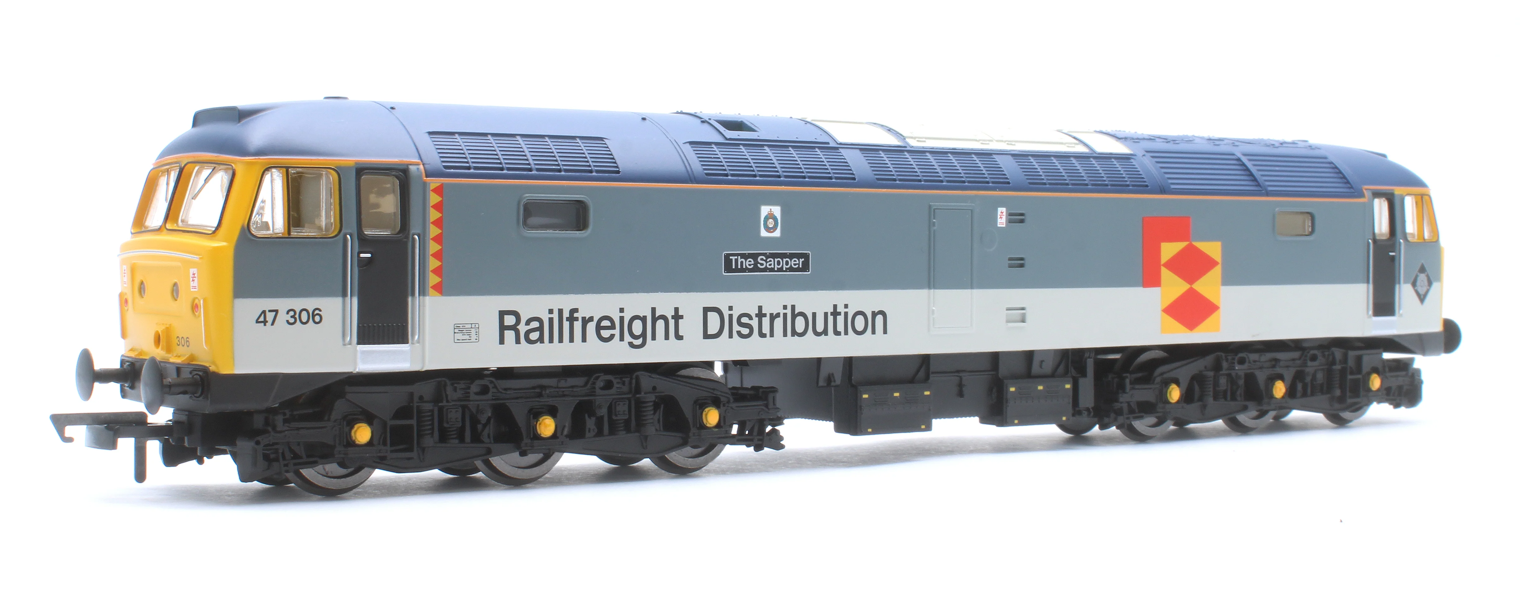 RailRoad Class 47 Railfreight Distribution 'The Sapper' 47306 Diesel Locomotive - DCC Sound - Image 3