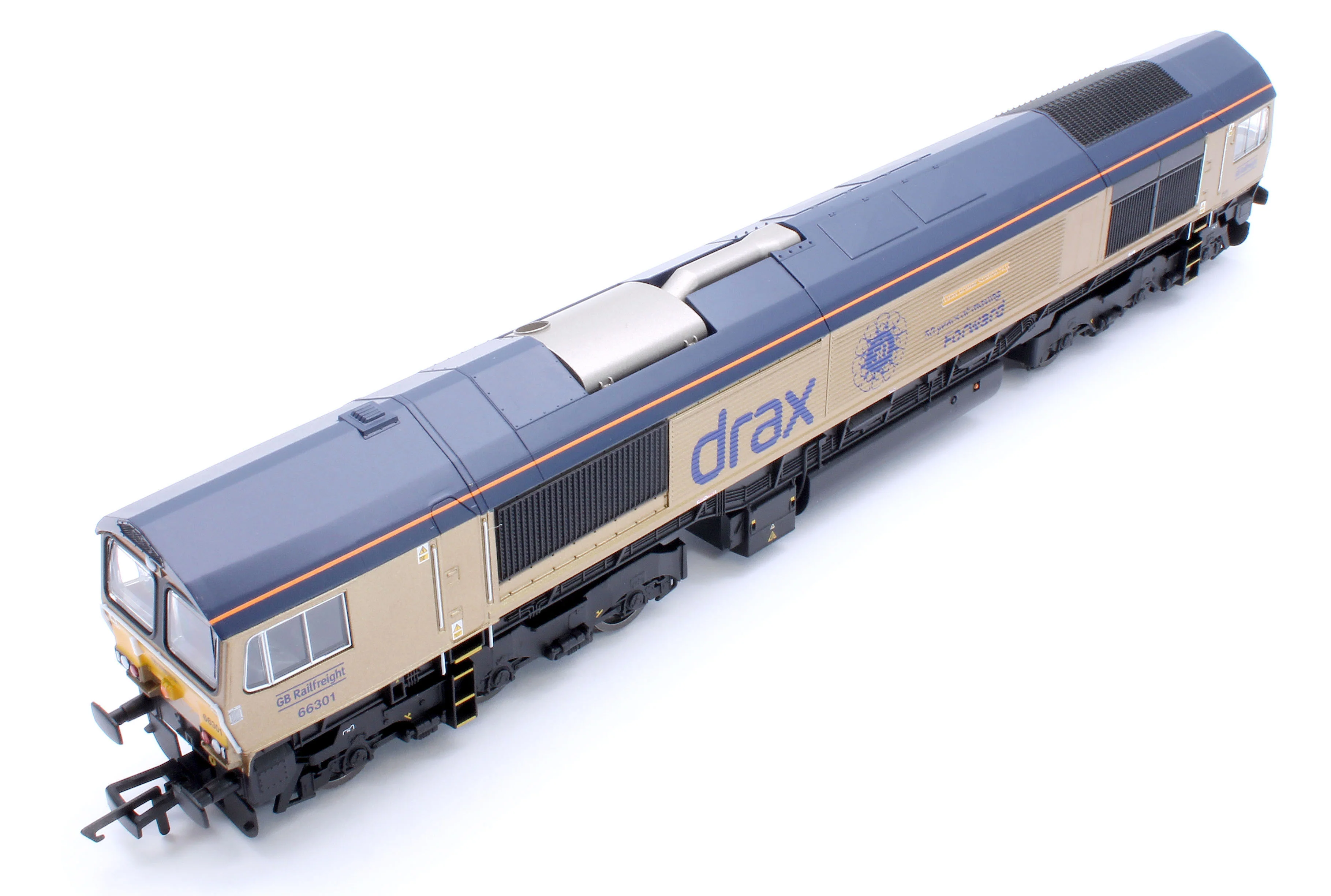 RailRoad GB Railfreight Class 66 Co-Co Drax 50th Anniversary Gold 66301 ‘Drax Power Station 50’ Diesel Locomotive - Image 13